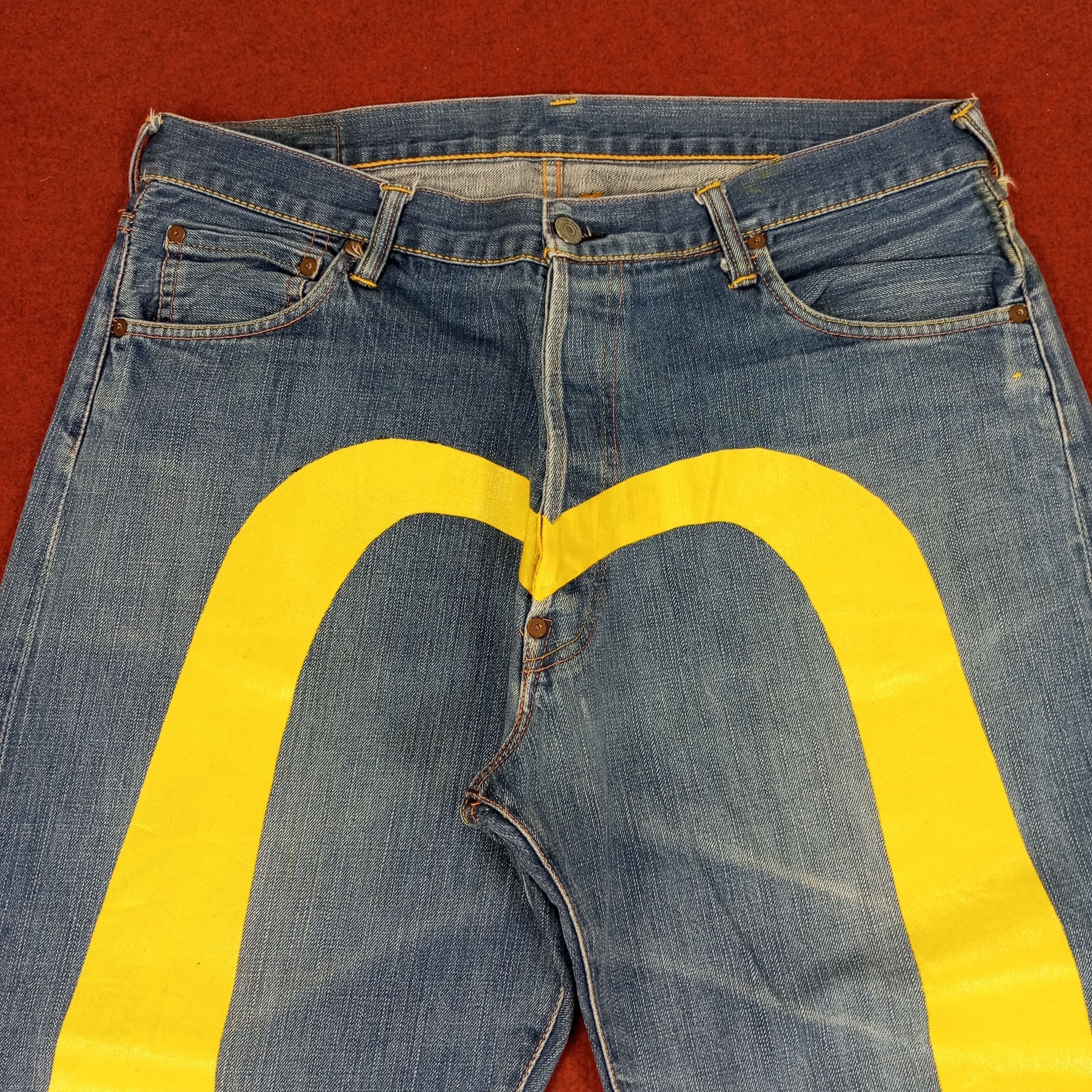 Evisu × Japanese Brand × Vintage Evisu Japanese Brand Fashion Style Custom Daicock Jeans Size US 36 / EU 52 - 2 Thumbnail