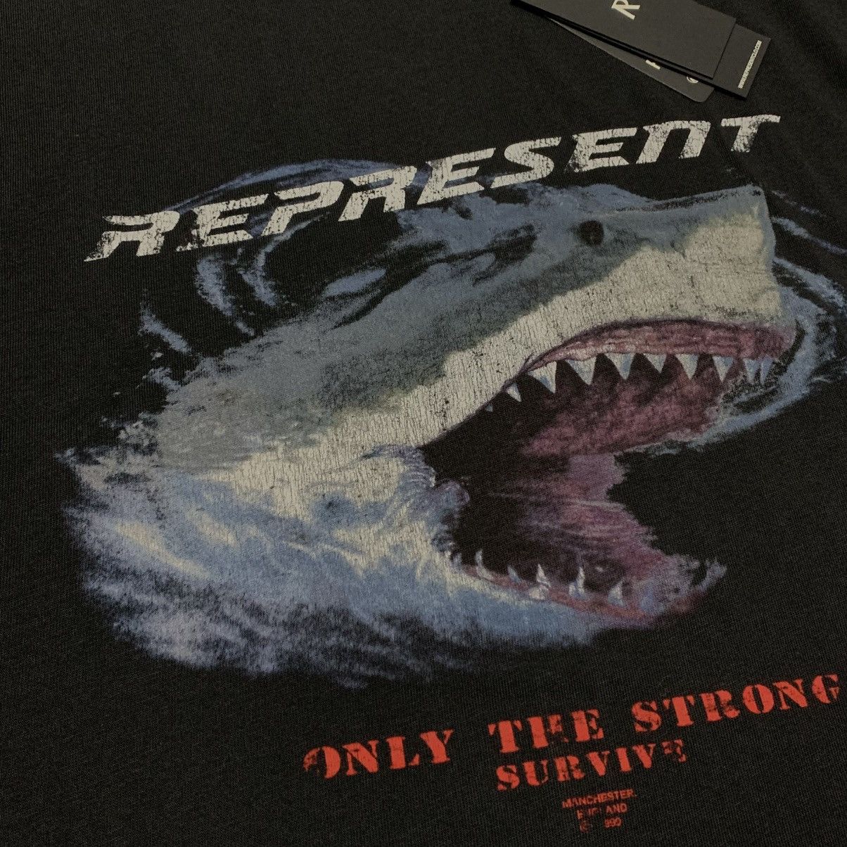 Represent Clo. Represent Small Only The Strong Survive Vintage Black Tee Size US S / EU 44-46 / 1 - 3 Thumbnail