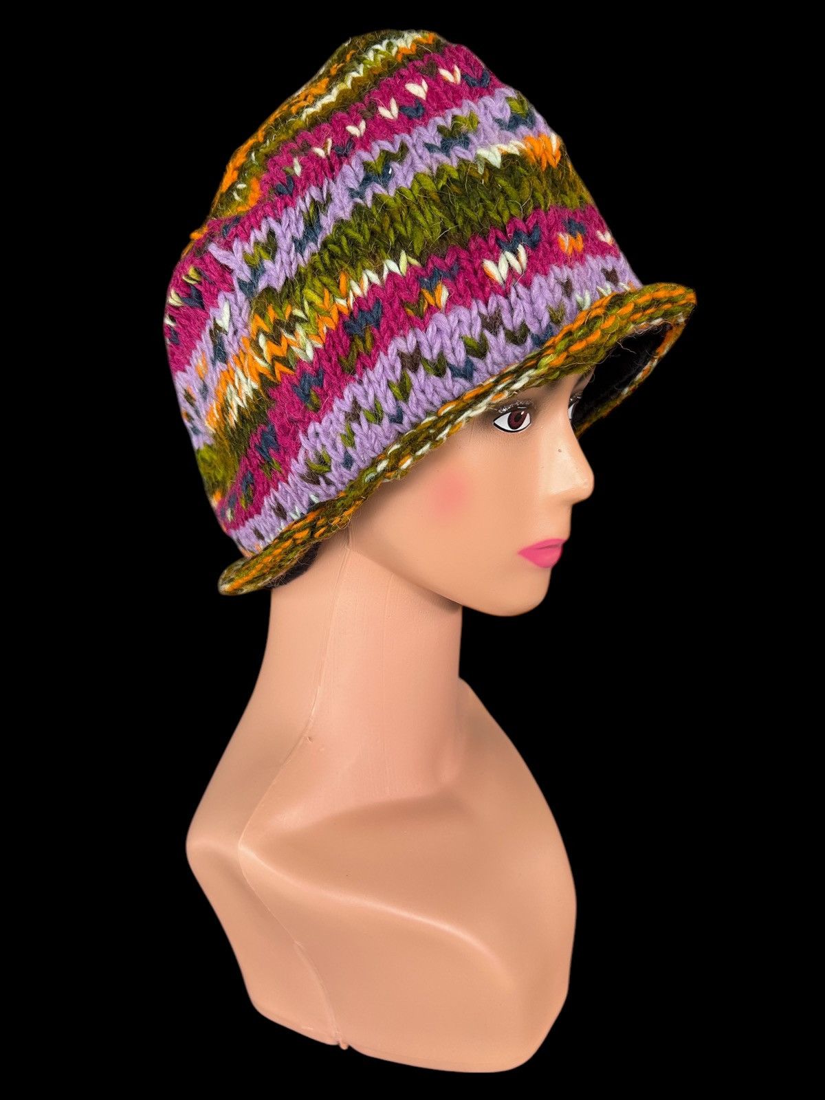 Japanese Brand × Vintage Atara Crochet Knitted wool Beanie Hats Size ONE SIZE - 1 Thumbnail