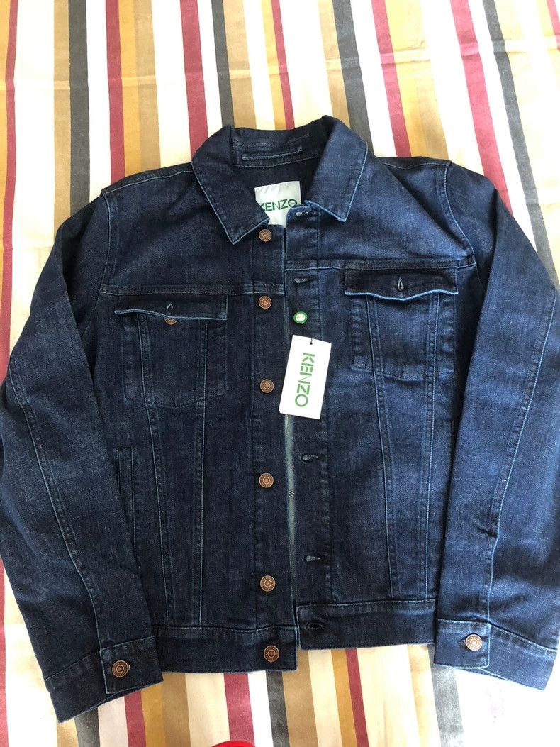 Kenzo KENZO Denim Jacket with Mermaid Embroidery - dmc Size US XL / EU 56 / 4 - 1 Thumbnail