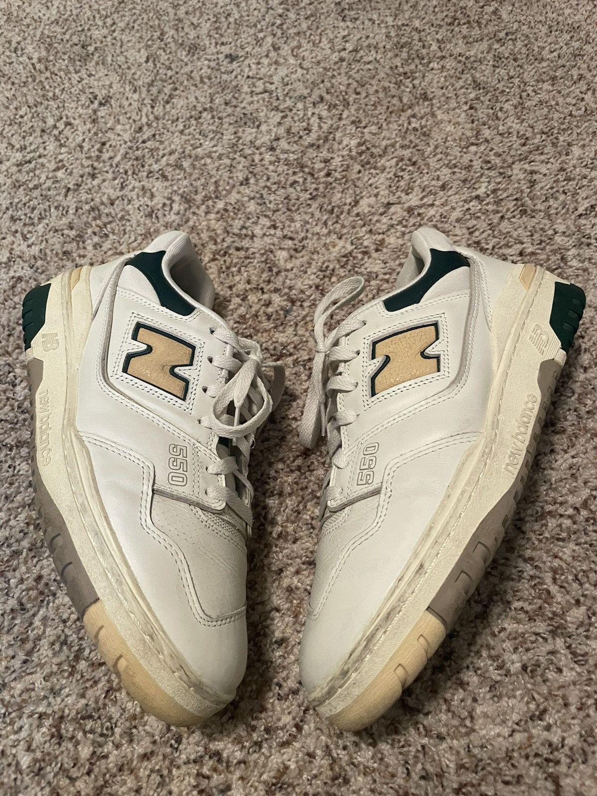 Aime Leon Dore × New Balance Aimé Leon Dore New Balance 550 Natural Green Color Way Size US 10 / EU 43 - 2 Thumbnail
