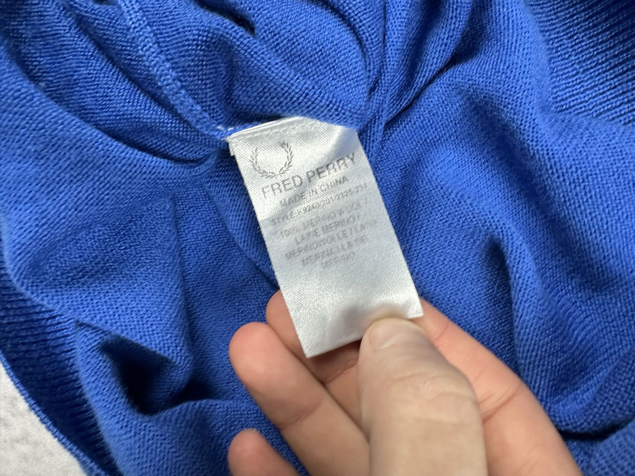 Fred Perry Fred Perry Merino wool sweater cornflower blue casual Size US M / EU 48-50 / 2 - 5 Thumbnail