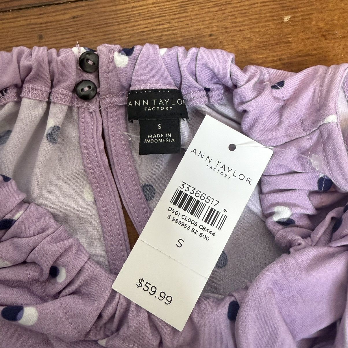 Ann Taylor Ann Taylor Lavender Polka Dot Halter Camisole Size S / US 4 / IT 40 - 4 Thumbnail