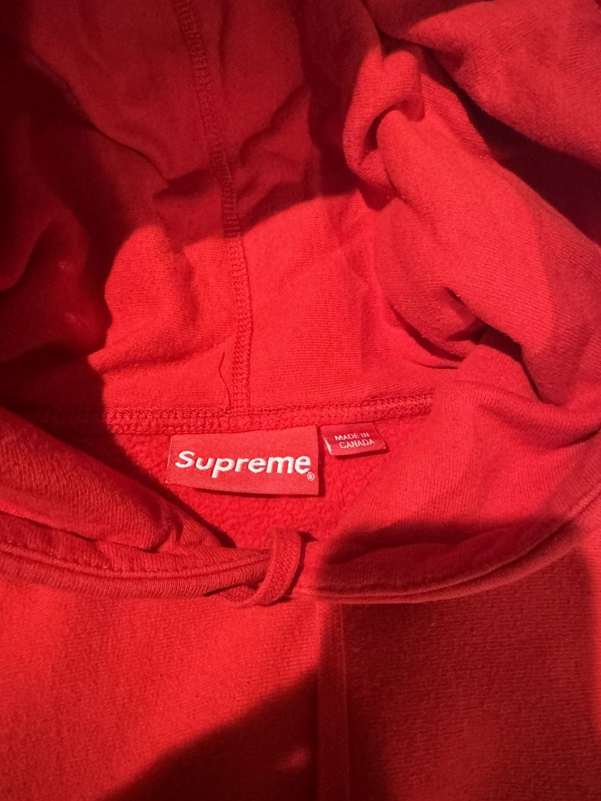 Supreme Supreme Chenille Hooded Sweatshirt Red Size US L / EU 52-54 / 3 - 3 Thumbnail