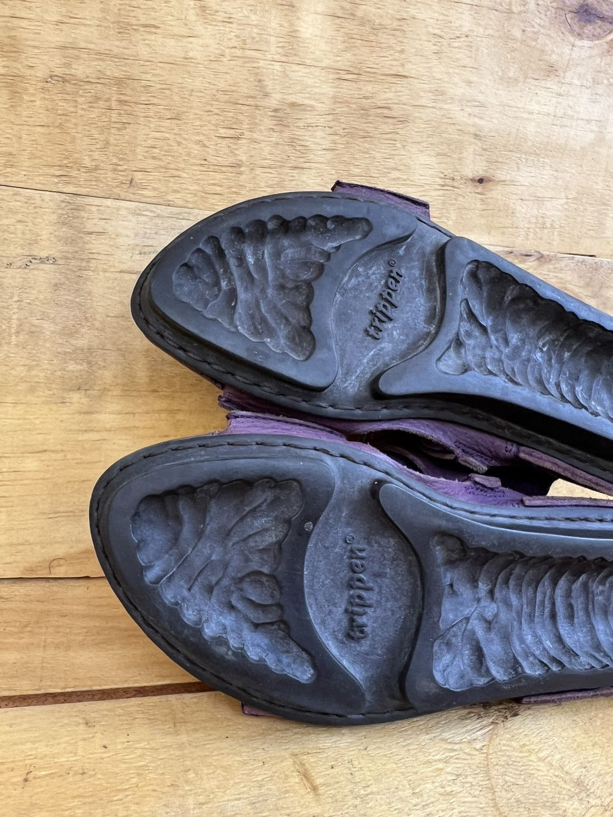 Trippen Trippen wedge sandal Purple Leather Shoes Size EU 40/ US 9 Size US 10 / IT 40 - 11 Thumbnail