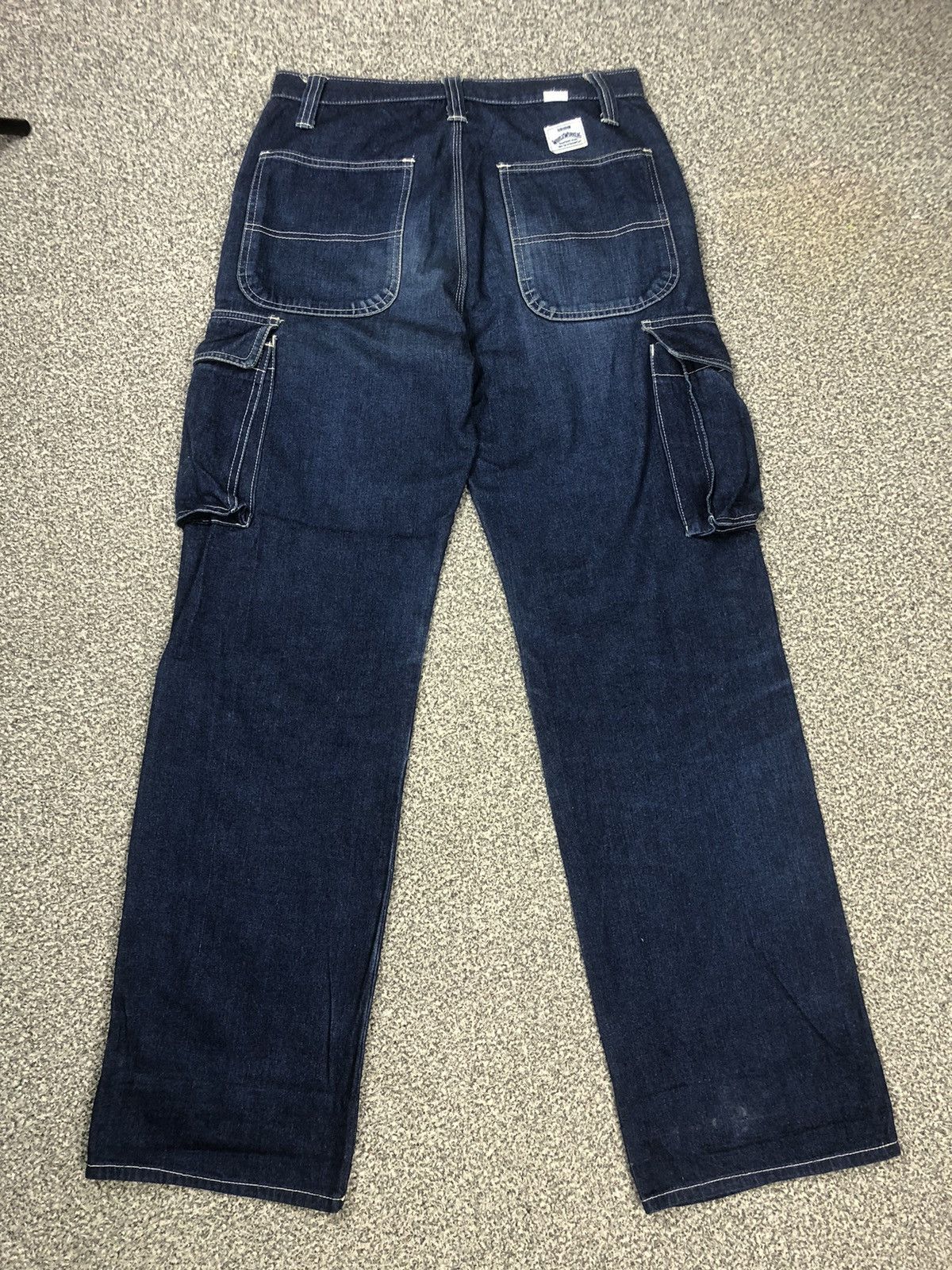 Big John × Japanese Brand × Vintage Vintage 90s BiG JOHN World Workers Cargo Jeans Size US 30 / EU 46 - 12 Thumbnail