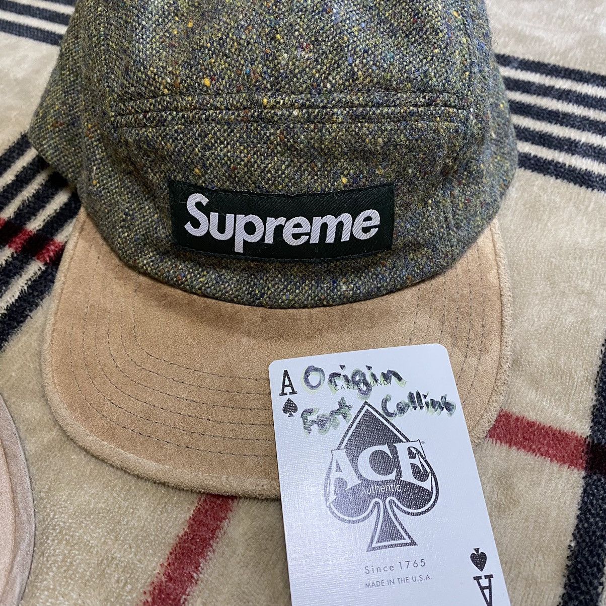 Herringbone donegal camp cap clearance
