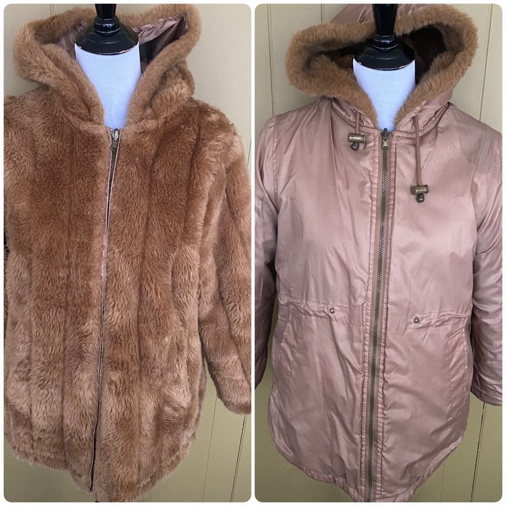 Other Serbin sport women Petite M reversibile hooded faux fur full Size M / US 6-8 / IT 42-44 - 1 Thumbnail