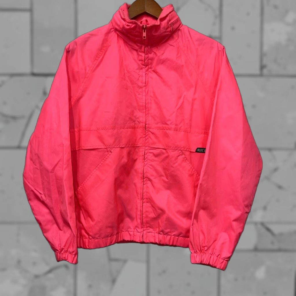 Pinko VINTAGE Pacific Trail Neon Pink Nylon Jacket Womens Medium Size M / US 6-8 / IT 42-44 - 1 Thumbnail