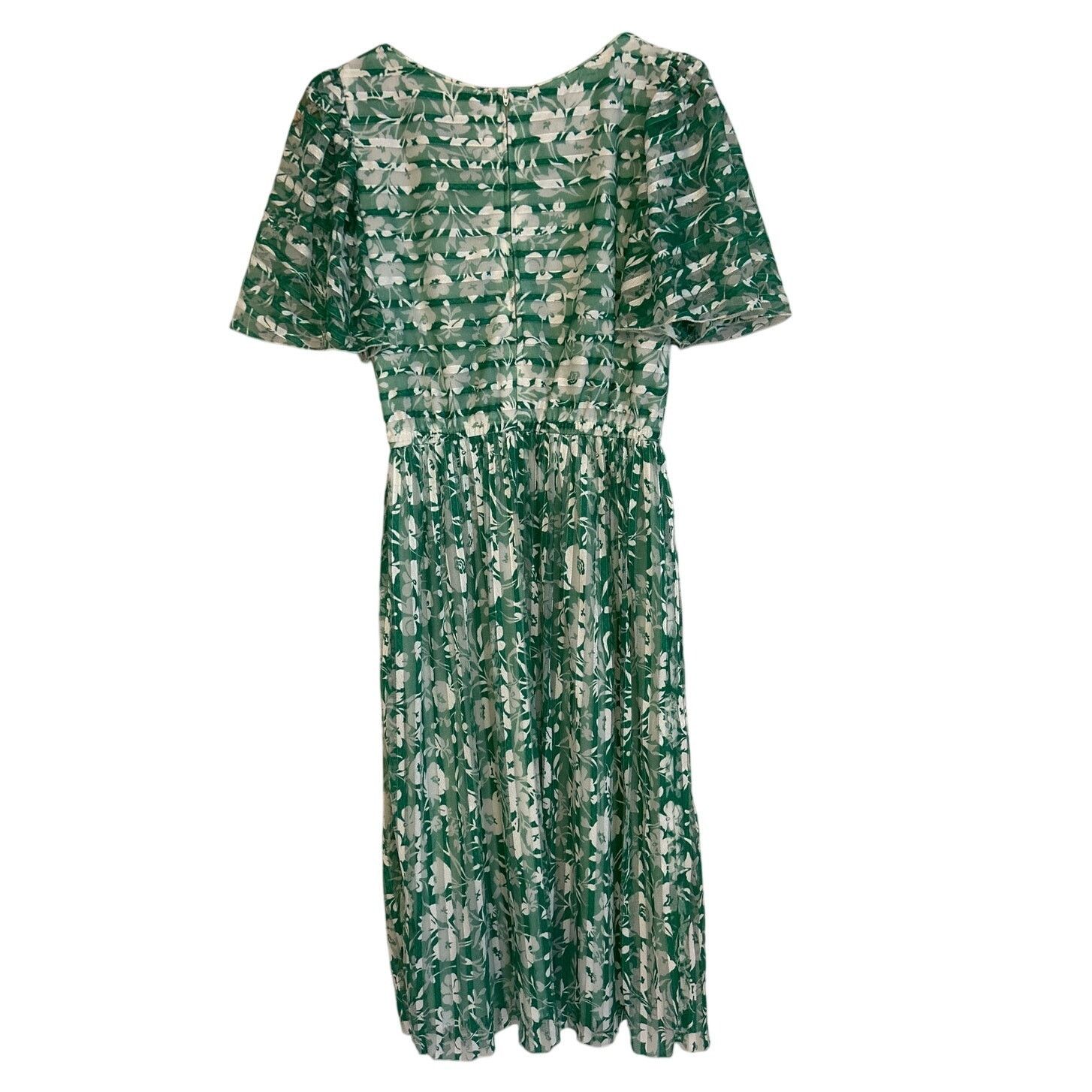 Vintage VTG Mary Martin Florida 1960's Floral Flutter Sleeve Dress 8 Size M / US 6-8 / IT 42-44 - 4 Thumbnail