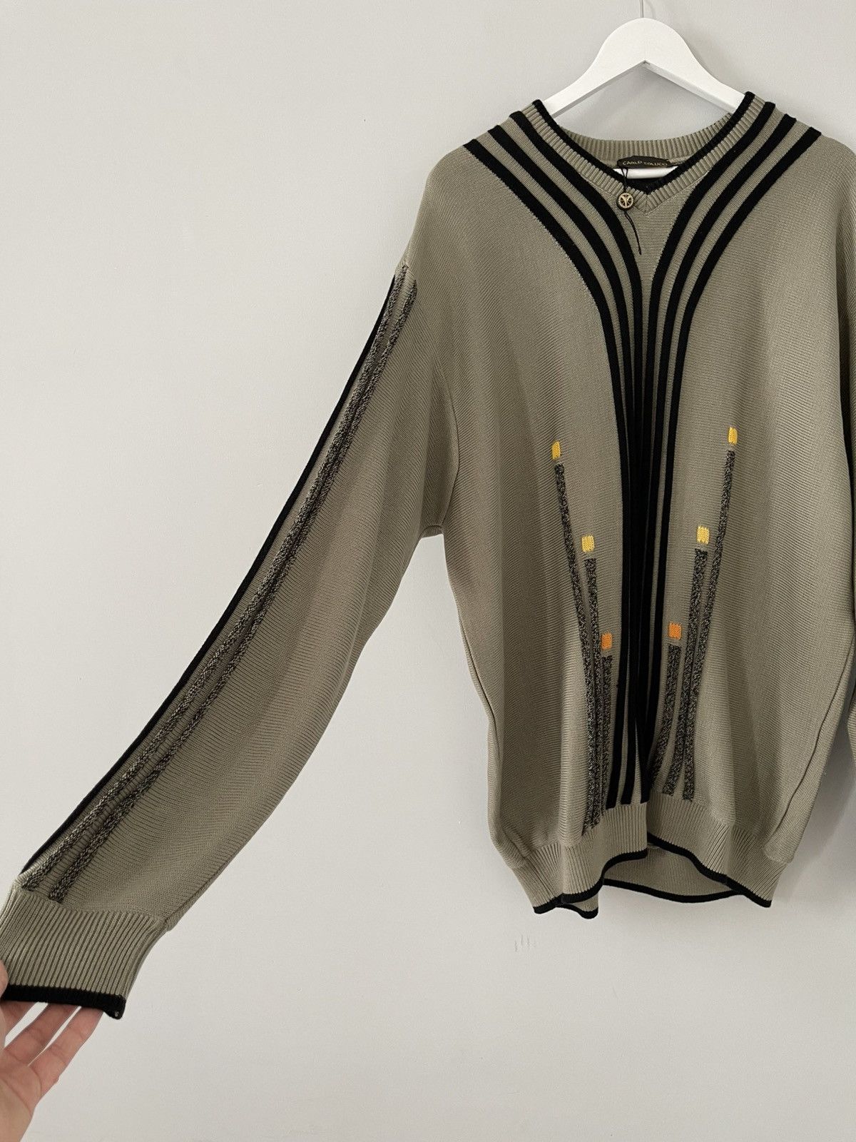 Carlo Colucci Carlo Colucci Abstract Geometric 3D Knit Sweater Jumper Size US XL / EU 56 / 4 - 8 Thumbnail