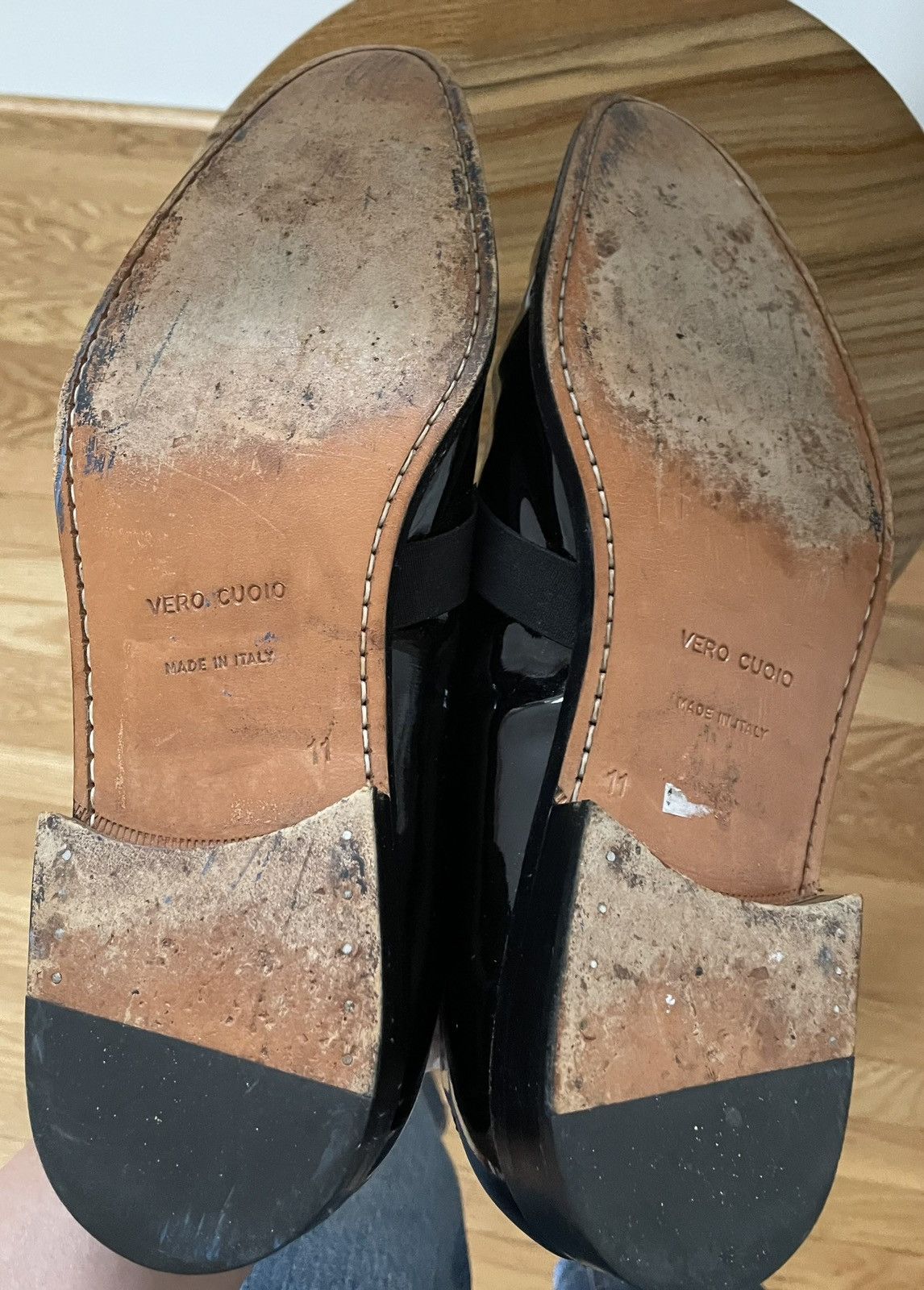 Designer × Helmut Lang × Vintage Vintage Real Helmut Lang Tuxedo Slip On Loafers size 11 Size US 11 / EU 44 - 7 Thumbnail