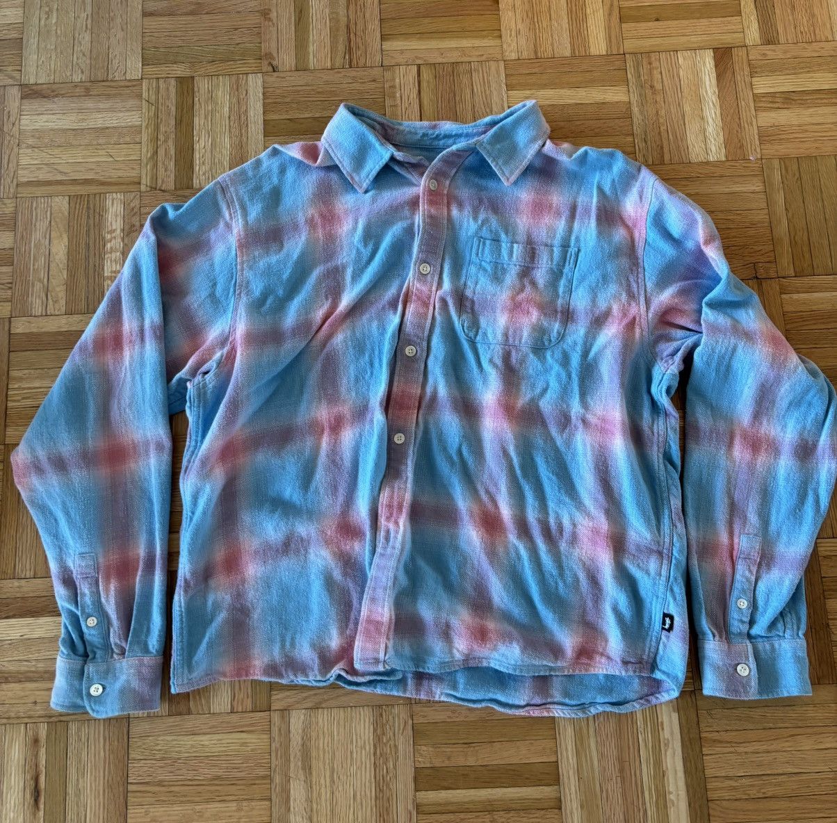 ネル SHIRT HELLSHIRE シャツ 美品 PLAID stussy