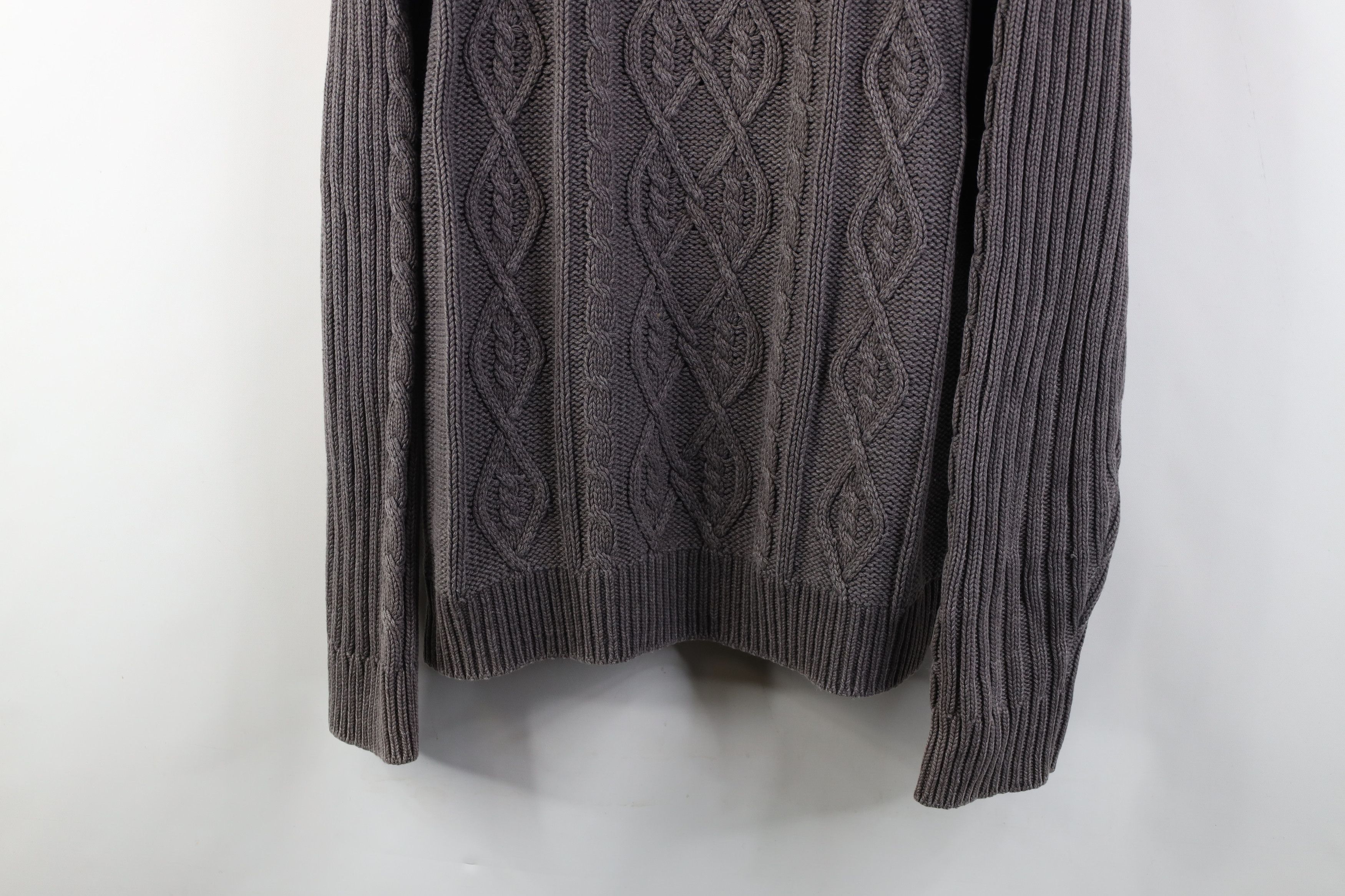 Vintage Vintage 90s Y2K Streetwear Knit Fisherman Henley Sweater Size US XL / EU 56 / 4 - 3 Thumbnail