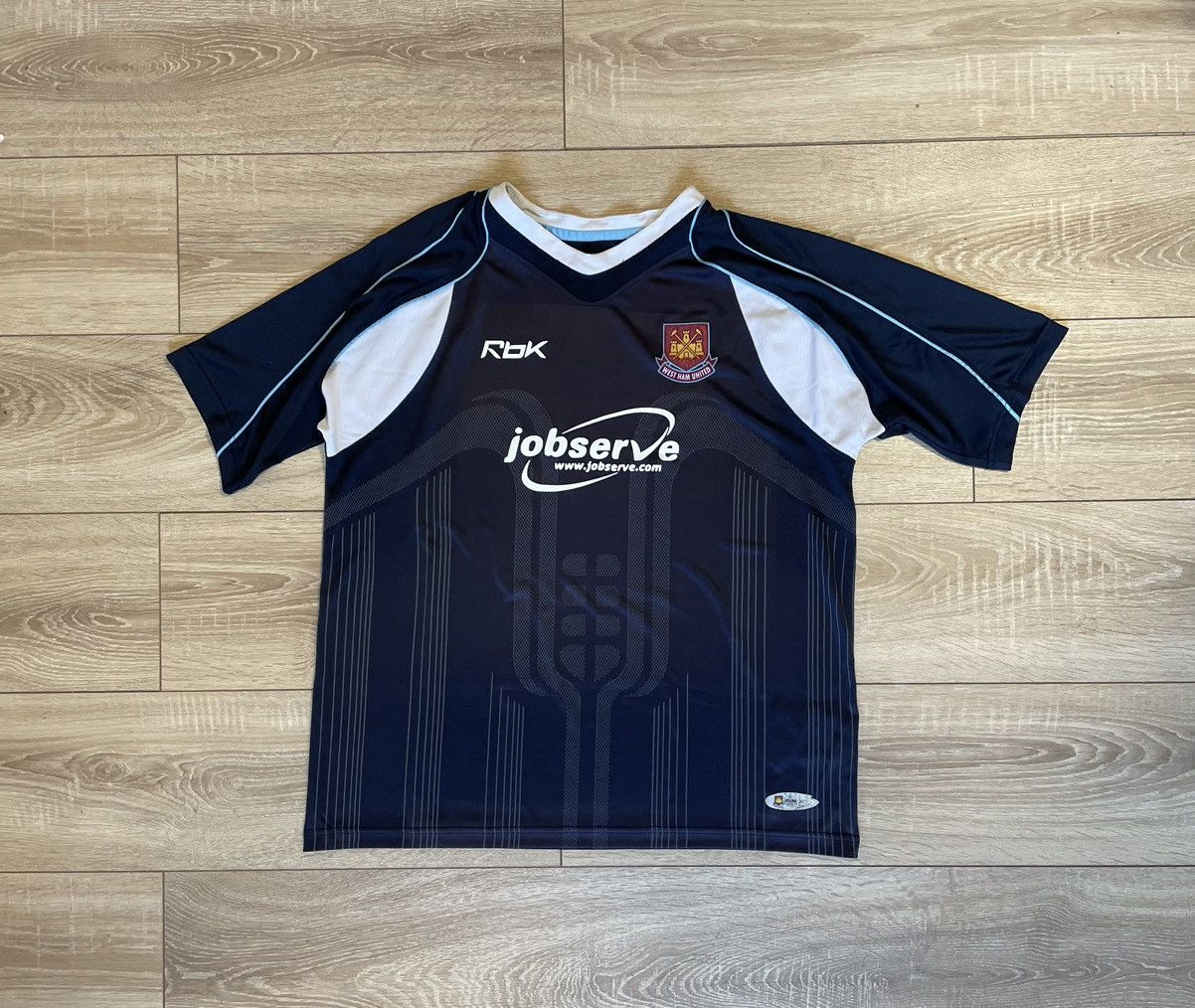 Reebok × Vintage WEST HAM 2006 2007 AWAY FOOTBALL SHIRT SOCCER JERSEY REEBOK Size US XL / EU 56 / 4 - 1 Thumbnail