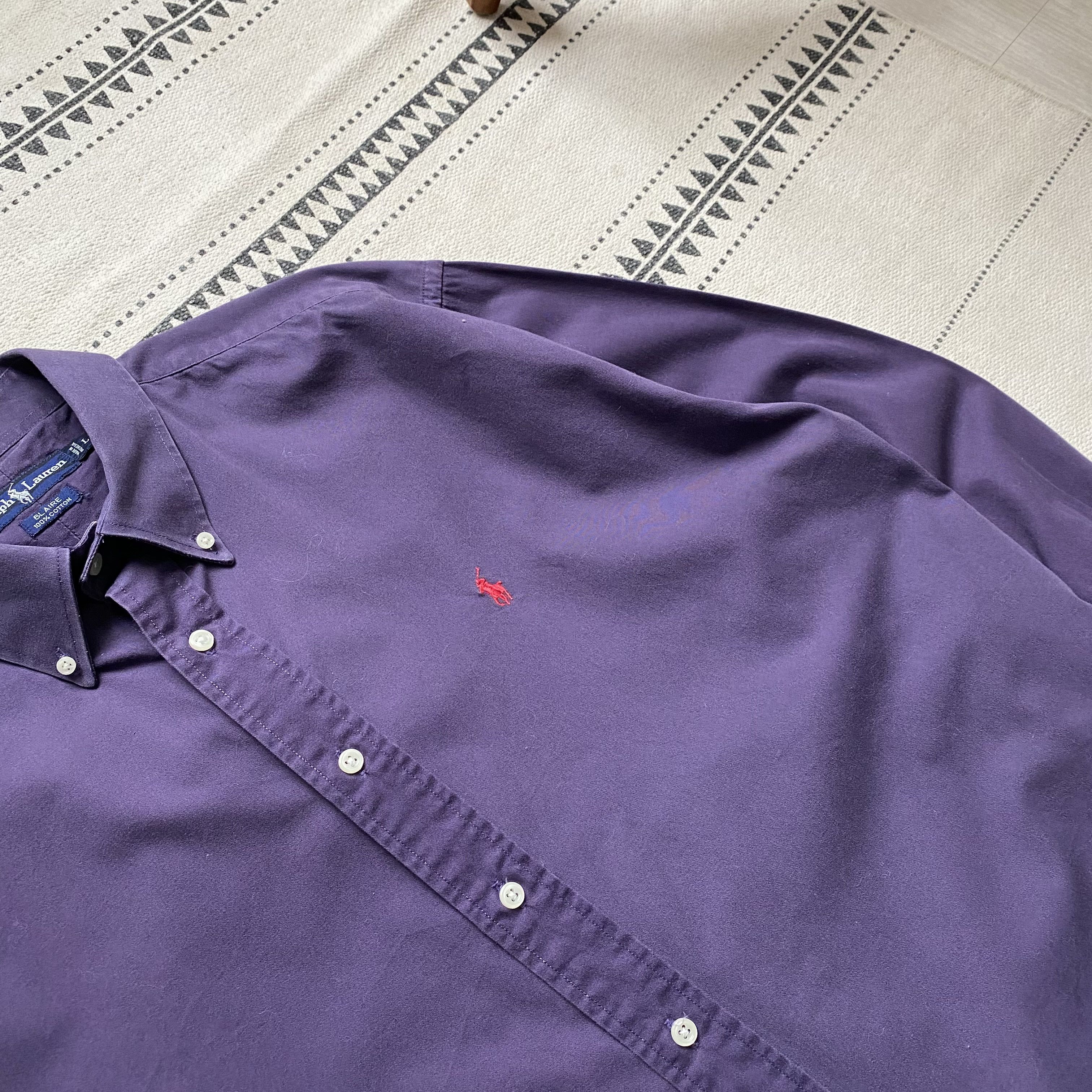 Polo Ralph Lauren 🏇Vintage 80s Polo Ralph Lauren Shirt Oldmoney Y2K Size US L / EU 52-54 / 3 - 8 Thumbnail