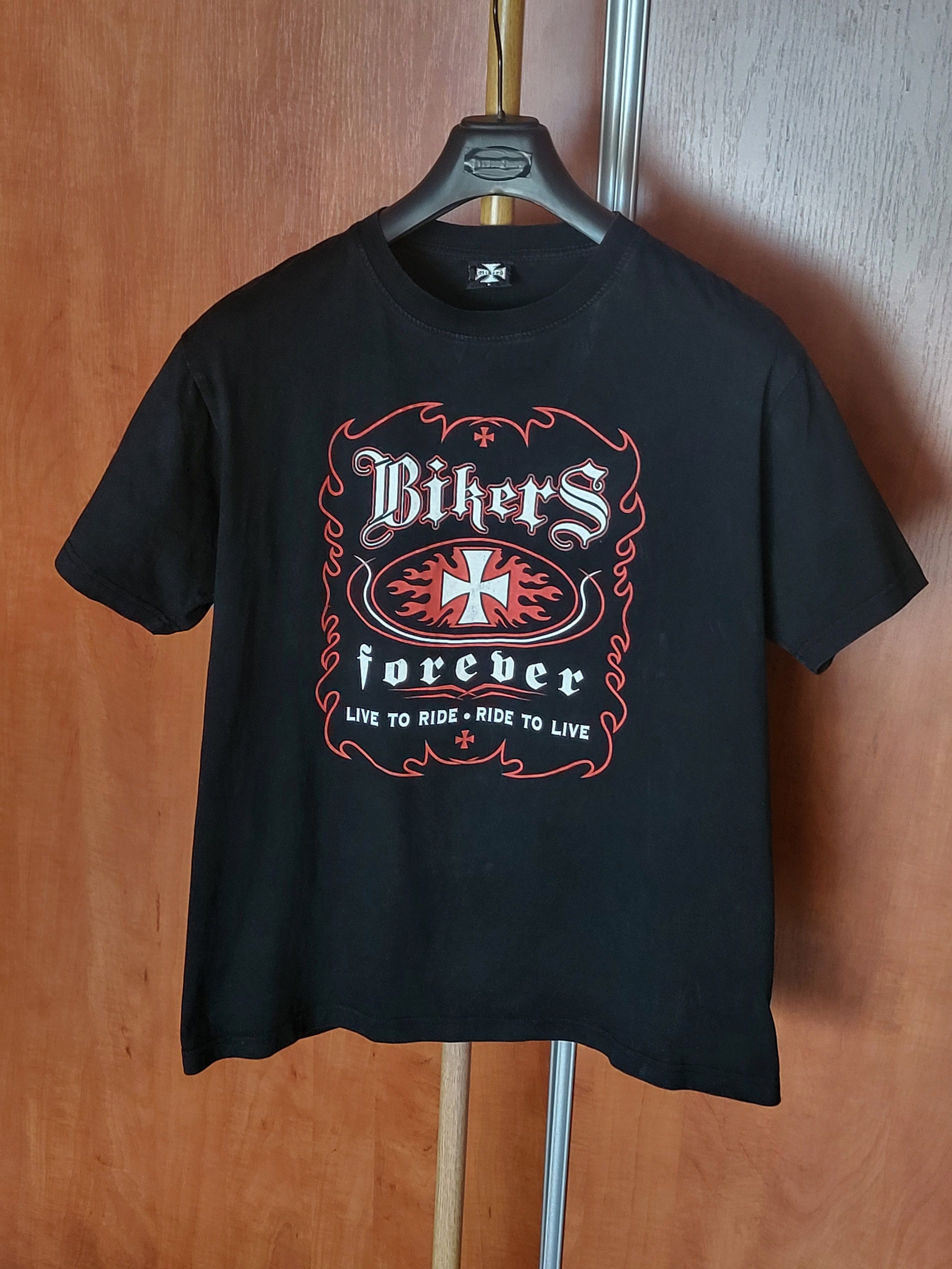 Vintage Vintage T Shirt BIKERS Size US L / EU 52-54 / 3 - 4 Thumbnail