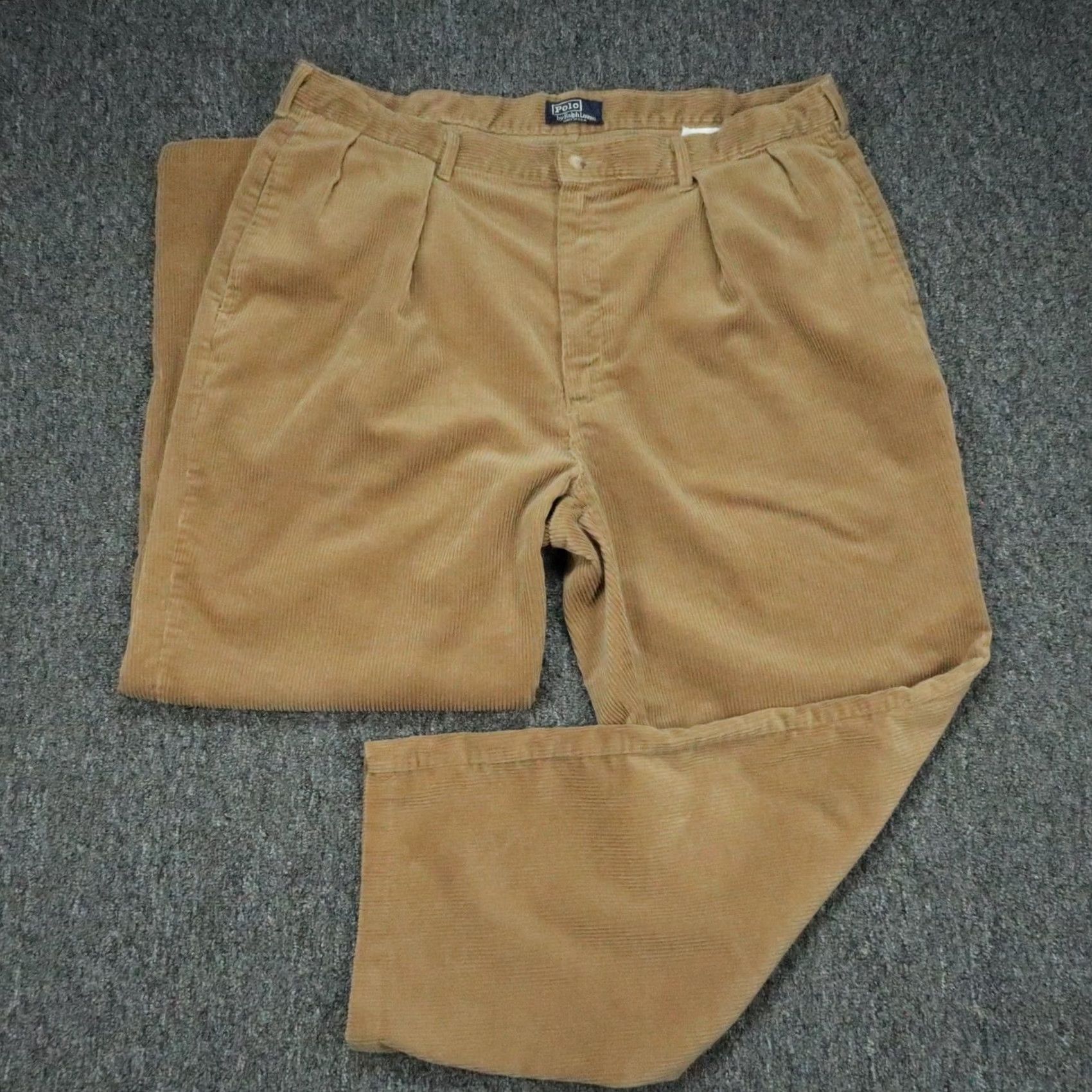 Polo Ralph Lauren VINTAGE Polo Ralph Lauren Pants Mens 38x30 Brown Corduroy Double Pleat USA Polo Ralph Lauren Pants Mens 38x30 Brown Corduroy Double Pleat USA Size US M / EU 48-50 / 2 - 2 Thumbnail