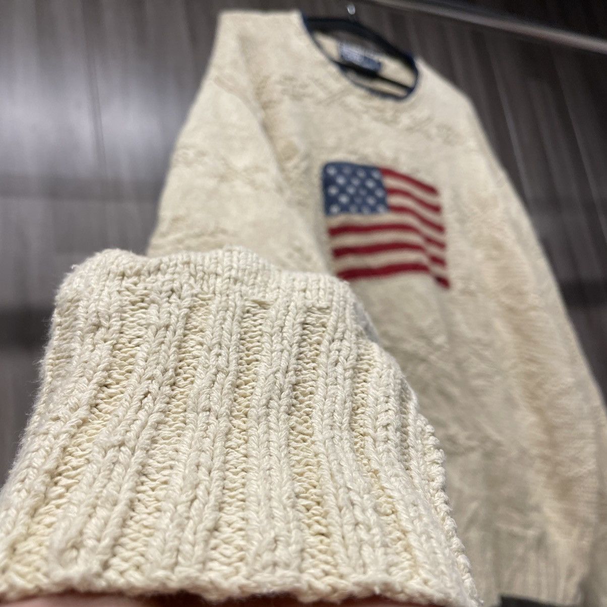 Polo Ralph Lauren Polo Ralph Lauren American Flag Sweater Size US XL / EU 56 / 4 - 4 Thumbnail