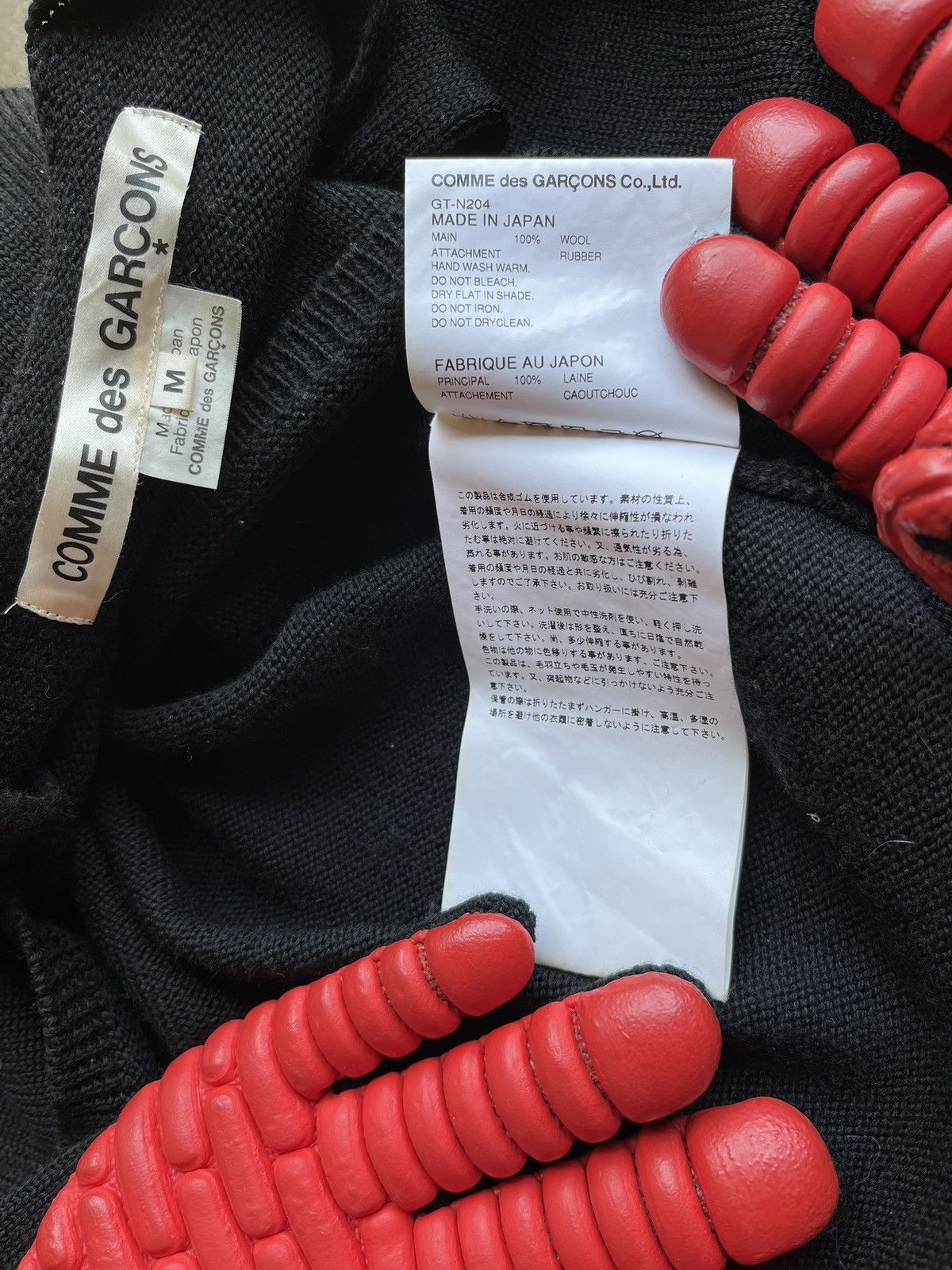 Comme des Garcons comme des garçon gloved sweater Size US M / EU 48-50 / 2 - 4 Thumbnail