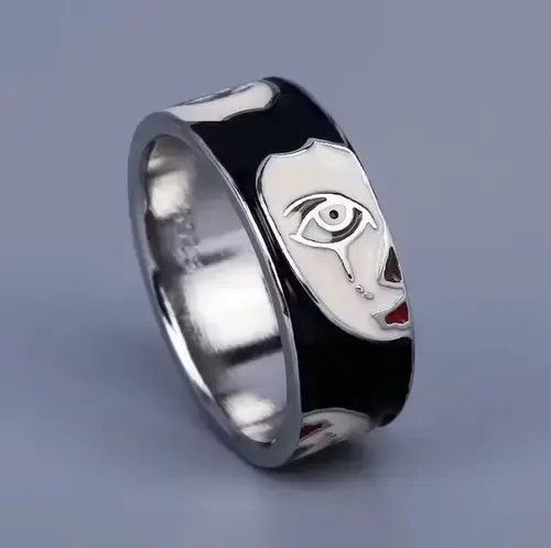 Japanese Brand RARE 925 Sterling Silver White Faces CZ Ring Size ONE SIZE - 1 Thumbnail