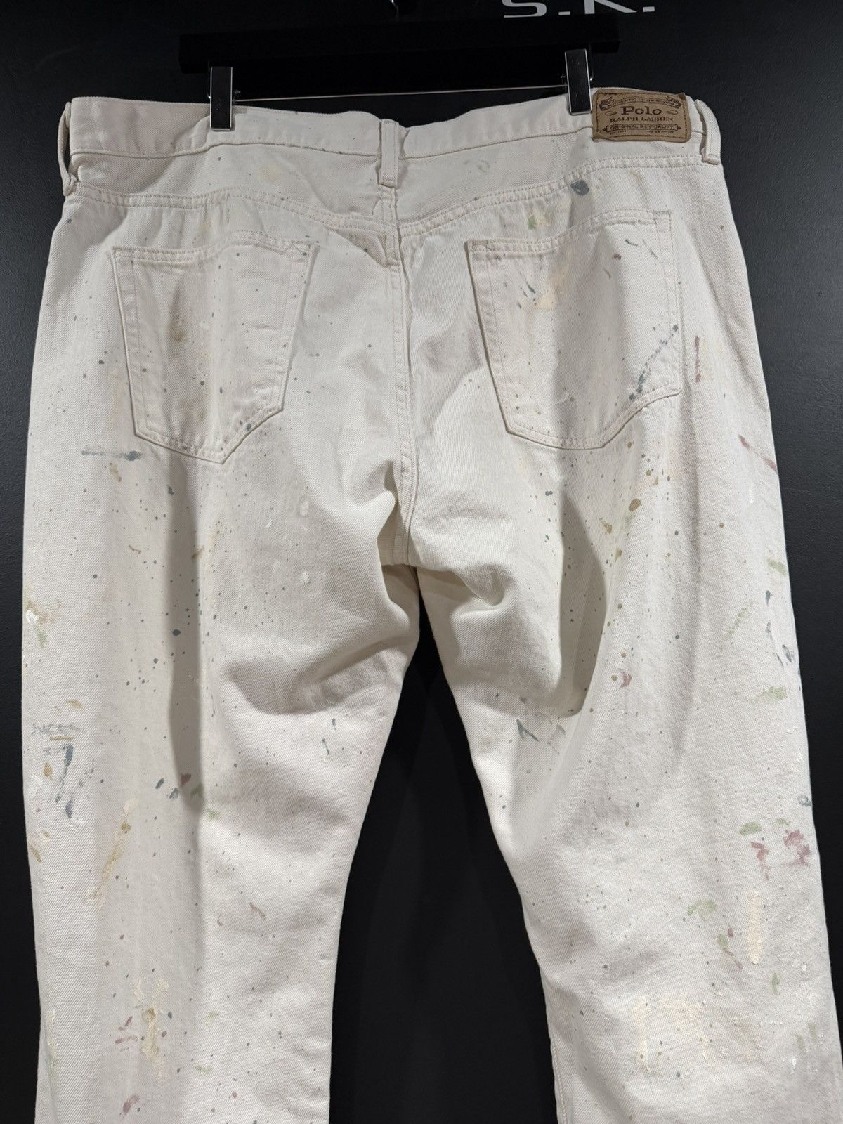 Polo Ralph Lauren 2010s Vintage Polo Ralph Lauren Paint Splatter Denim Jeans Size US 41 - 9 Thumbnail