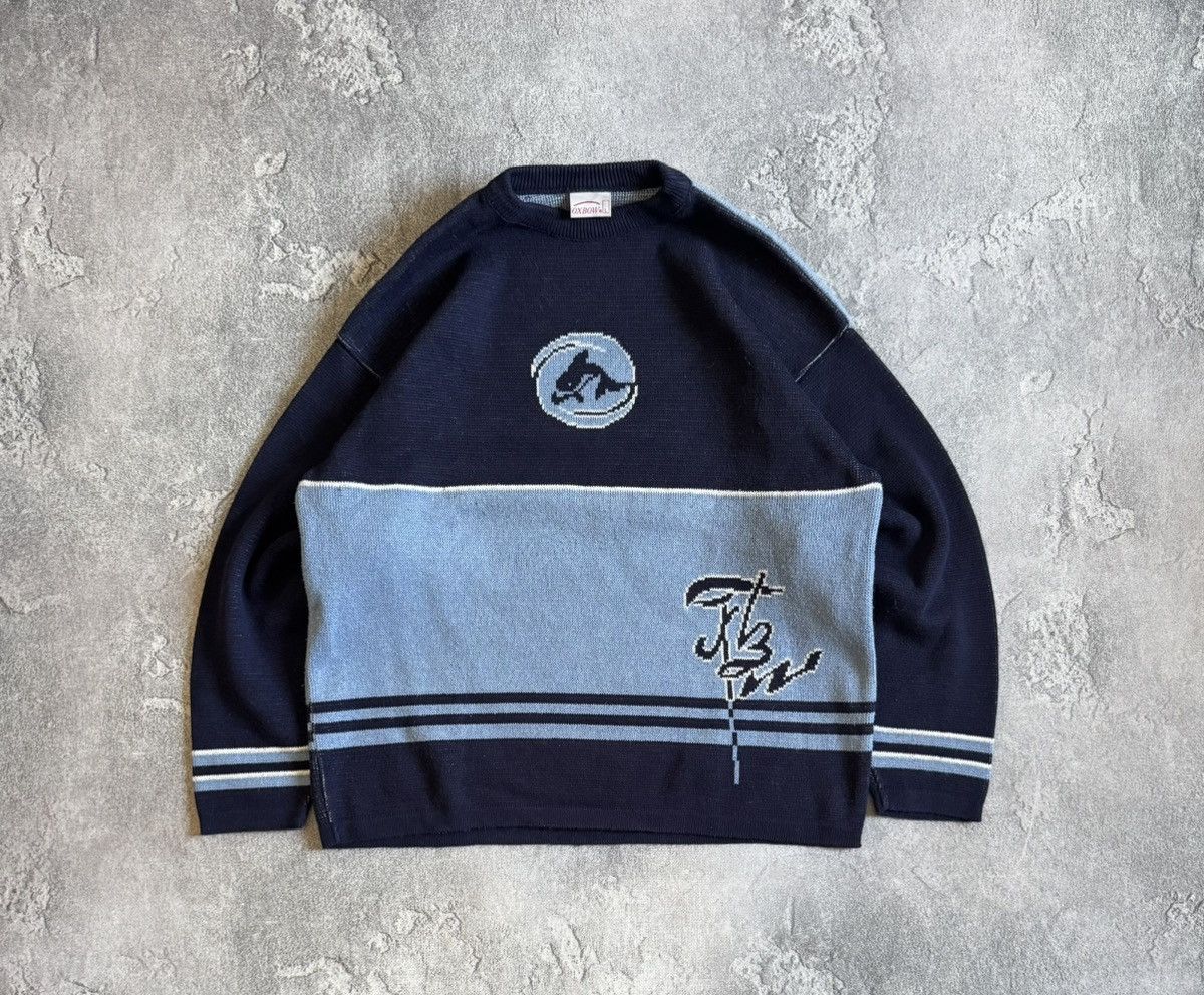 Oxbow Oxbow L vintage crazy rare knitwear sweater jumper pullover Size US L / EU 52-54 / 3 - 7 Thumbnail