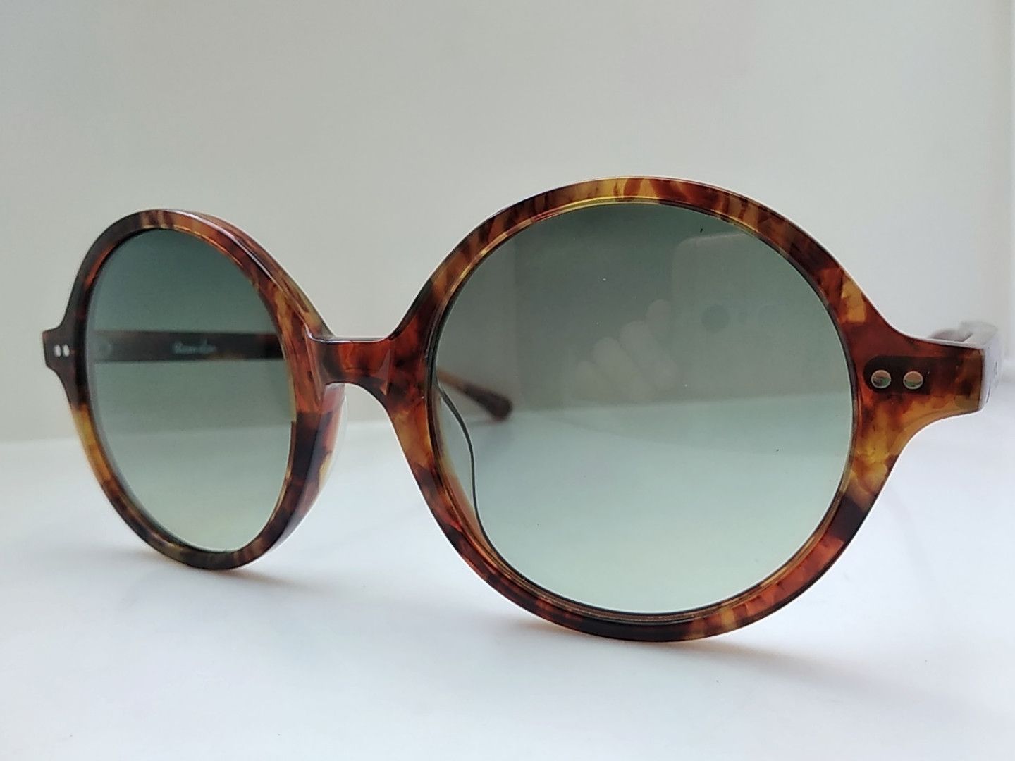 Other Handmade Brown Acetate Round Sunglasses Frame IVY LEAGUE Size ONE SIZE - 3 Thumbnail