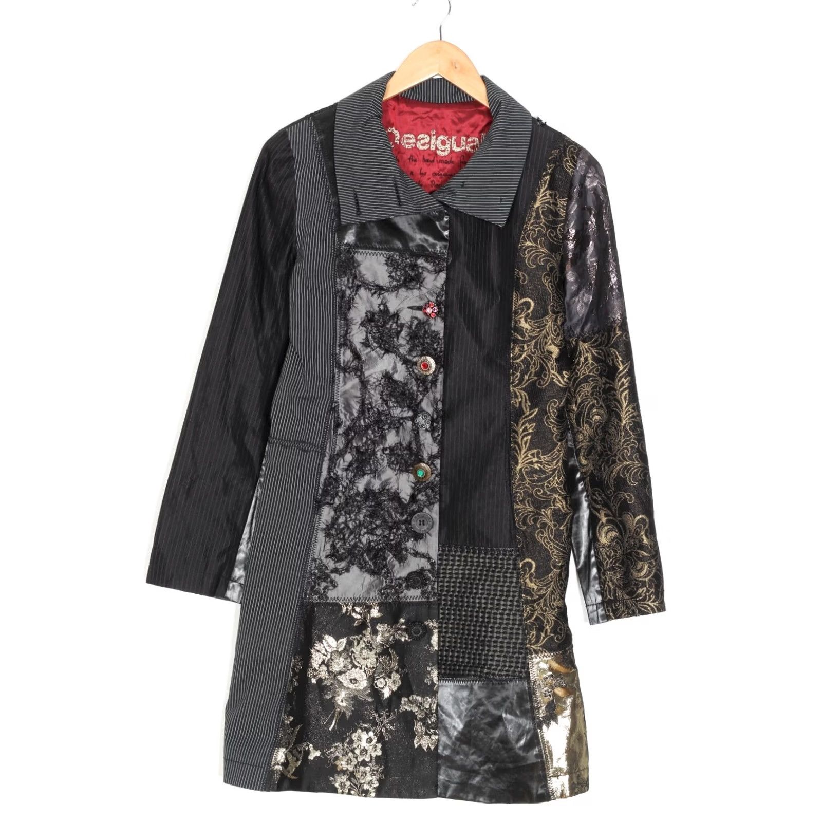 Desigual DESIGUAL Coat Jacket Women 01E2900 Overcoat Size 38 Multicoloured MJ4961 Size XS / US 0-2 / IT 36-38 - 2 Thumbnail