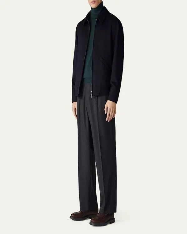 Loro Piana o1w1db10225 FAM4588 Bomber Jacket in Navy Blue Size US S / EU 44-46 / 1 - 3 Thumbnail