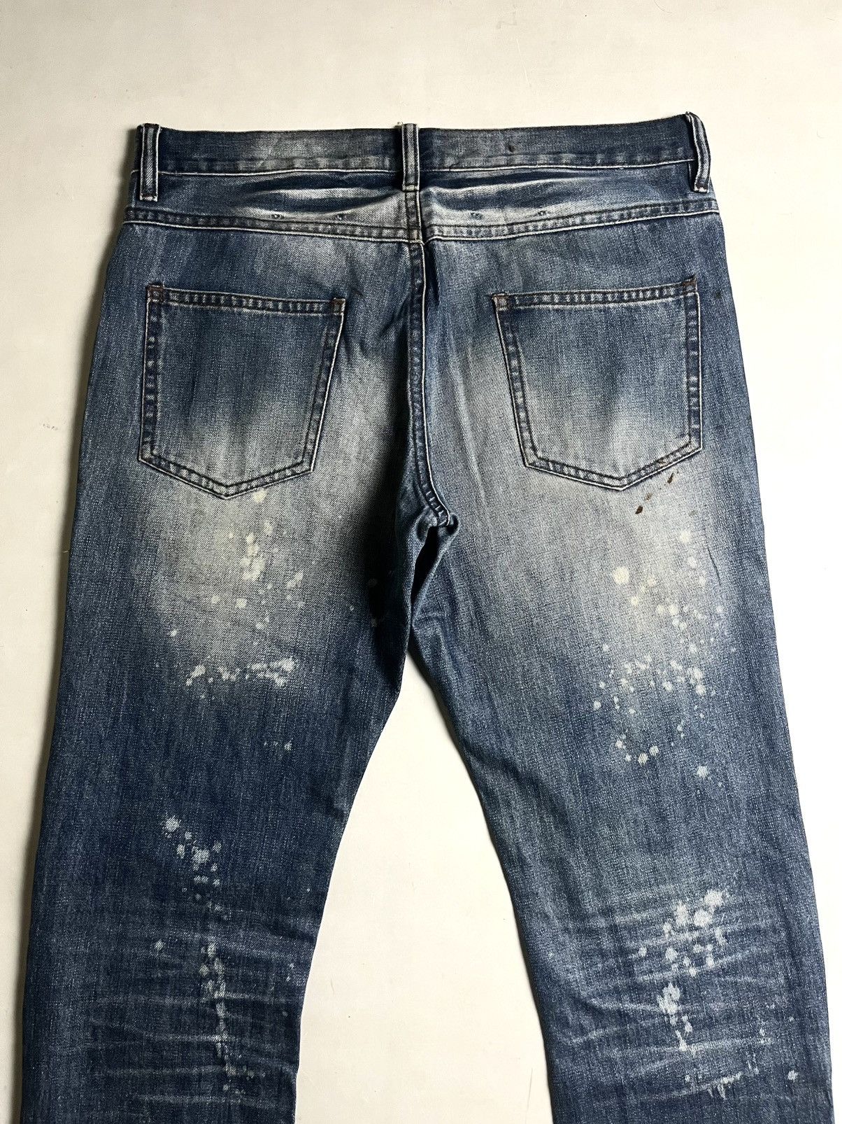 Tornado Mart 🌴BIDDING OFFER🌴00s Schlussel Distrress Sashiko denim Size US 33 - 7 Thumbnail