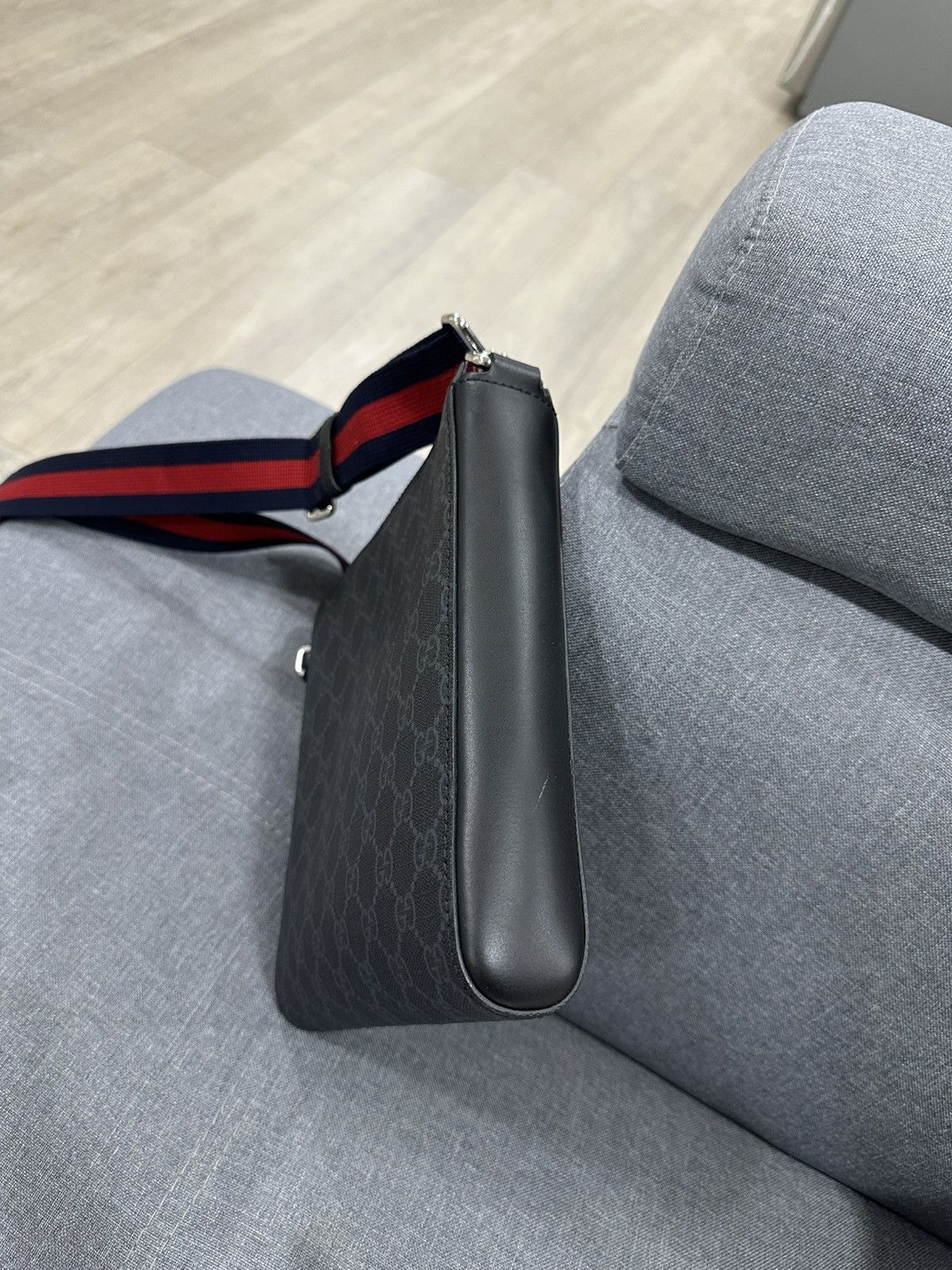 Gucci GUCCI GG BLACK SMALL MESSENGER BAG Size ONE SIZE - 5 Thumbnail