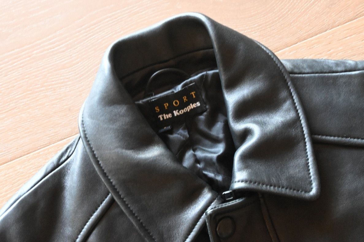 The Kooples Kooples Sport Leather A2 Bomber Jacket Size US S / EU 44-46 / 1 - 2 Thumbnail