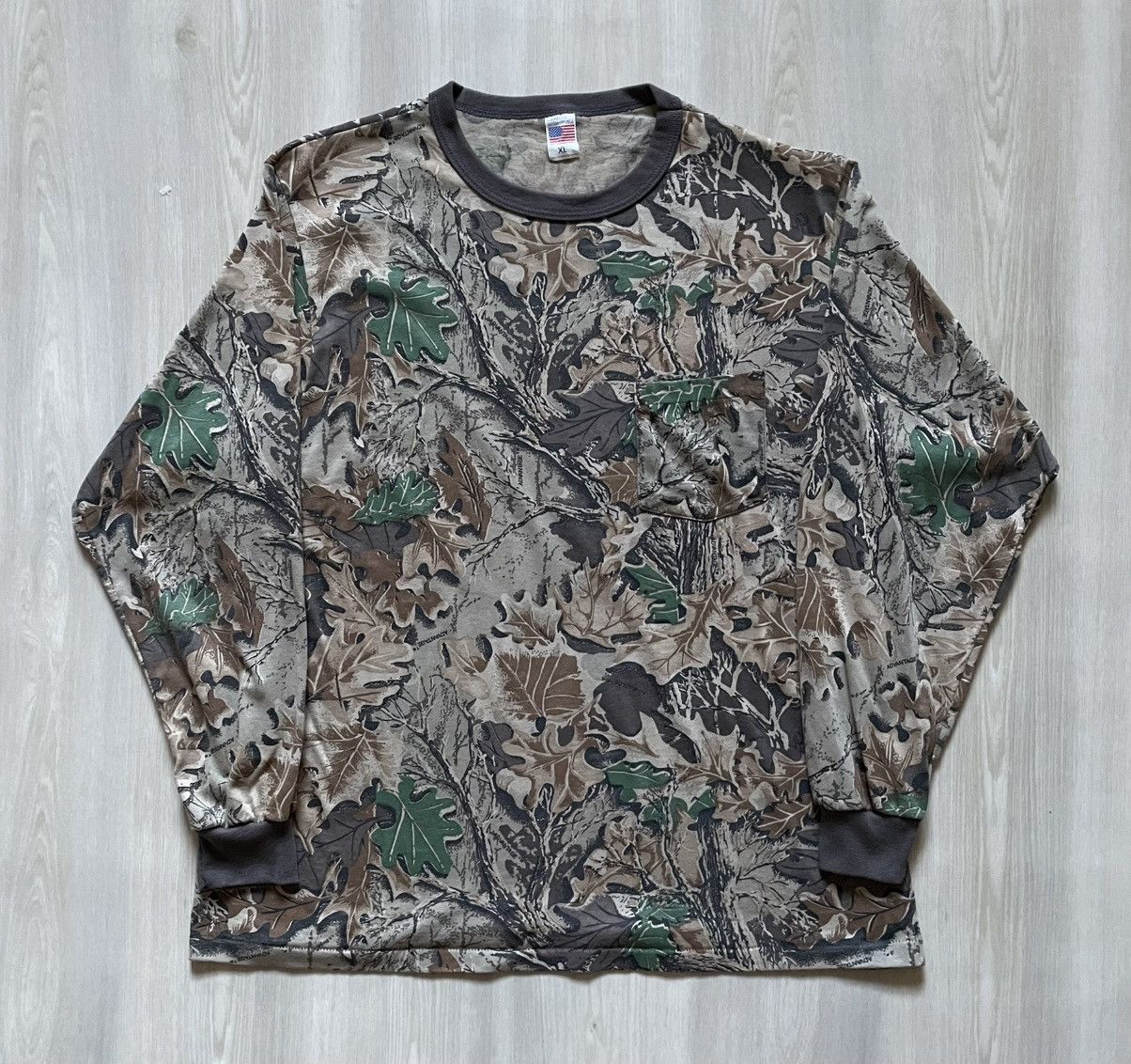 Vintage VTG 90s Advantage Camo Long Sleeve Made In USA Sz XL Fits L Size US L / EU 52-54 / 3 - 1 Thumbnail