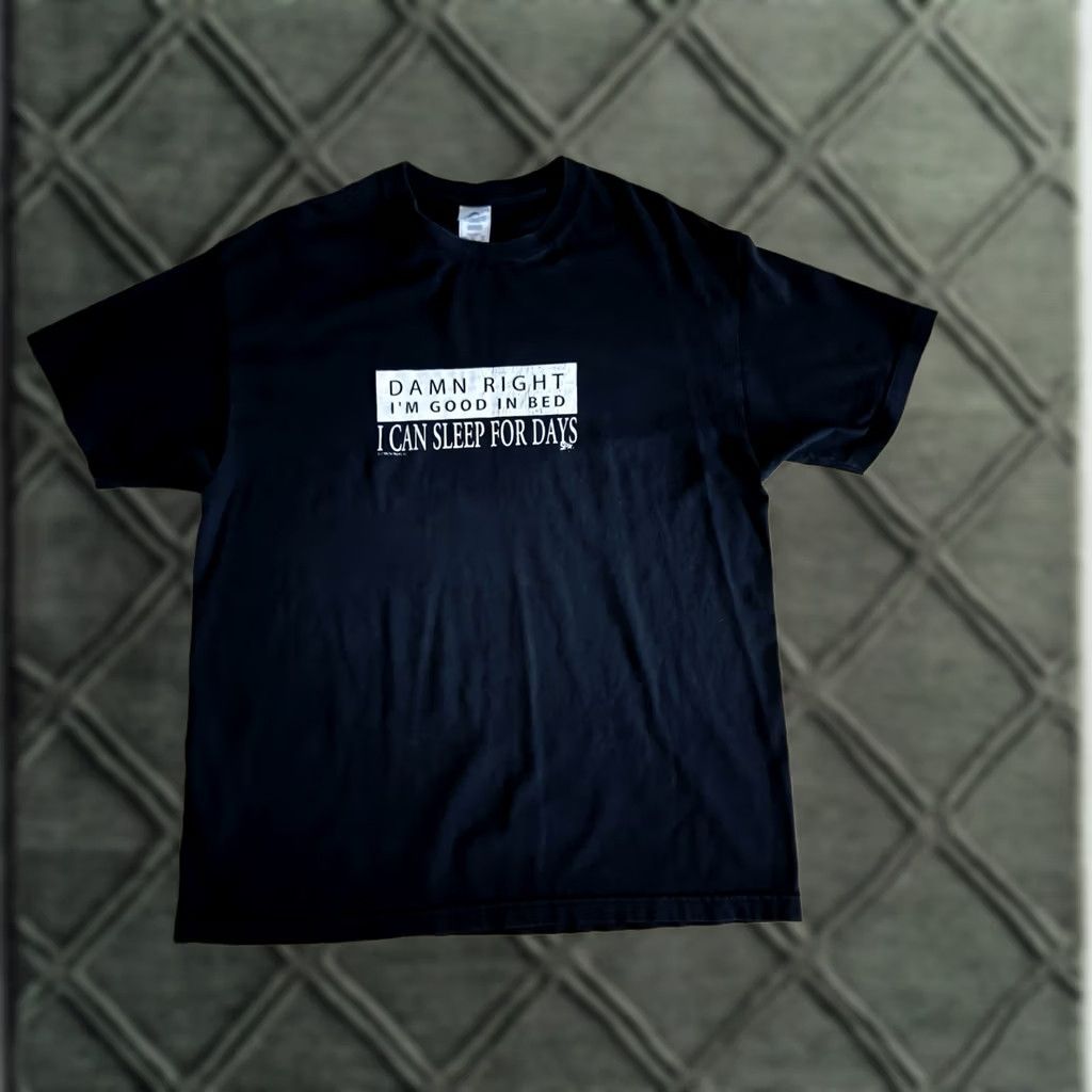 Vintage VINTAGE Brooklyn T Shirt Funny Quote Men’s Size XL Black Cotton Short Sleeve Men Size US XL / EU 56 / 4 - 1 Thumbnail
