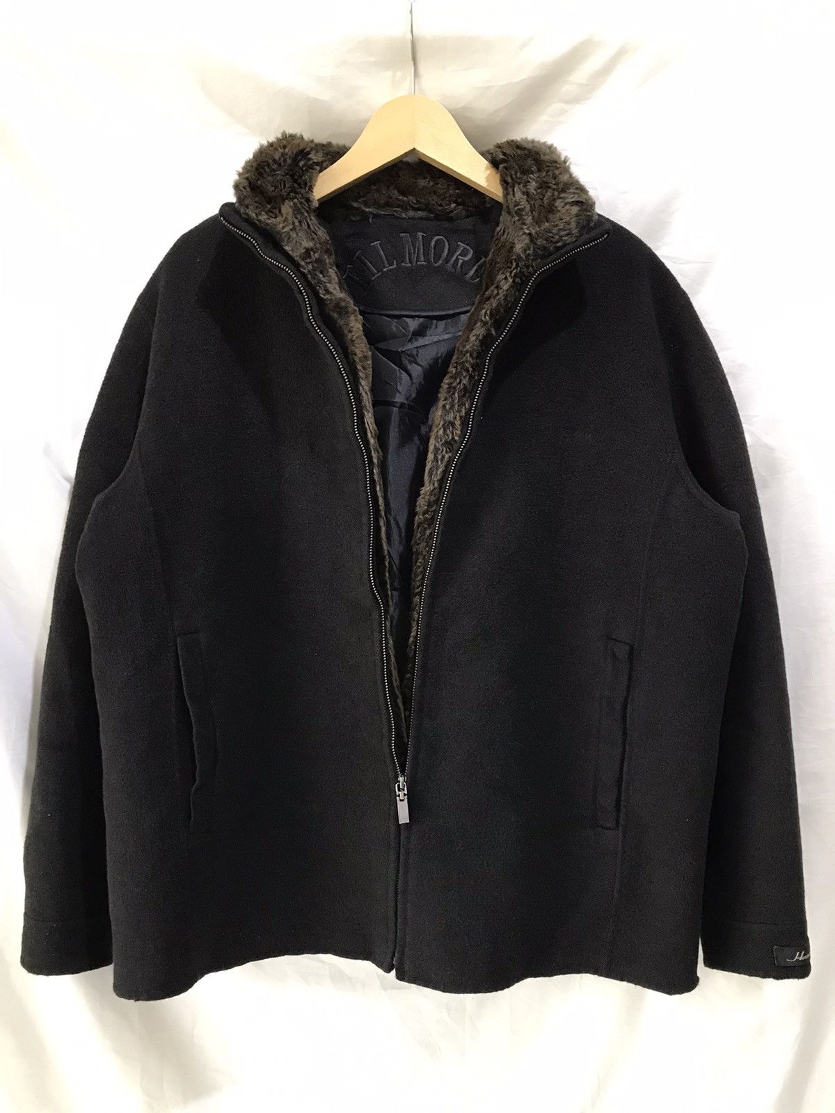image of 14Th Addiction x Yasuyuki Ishii Japan Filmore Crazy Fur Jacket in Black, Men's (Size Medium)