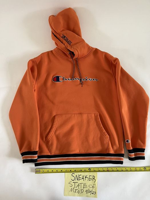 Supreme champion best sale hoodie orange