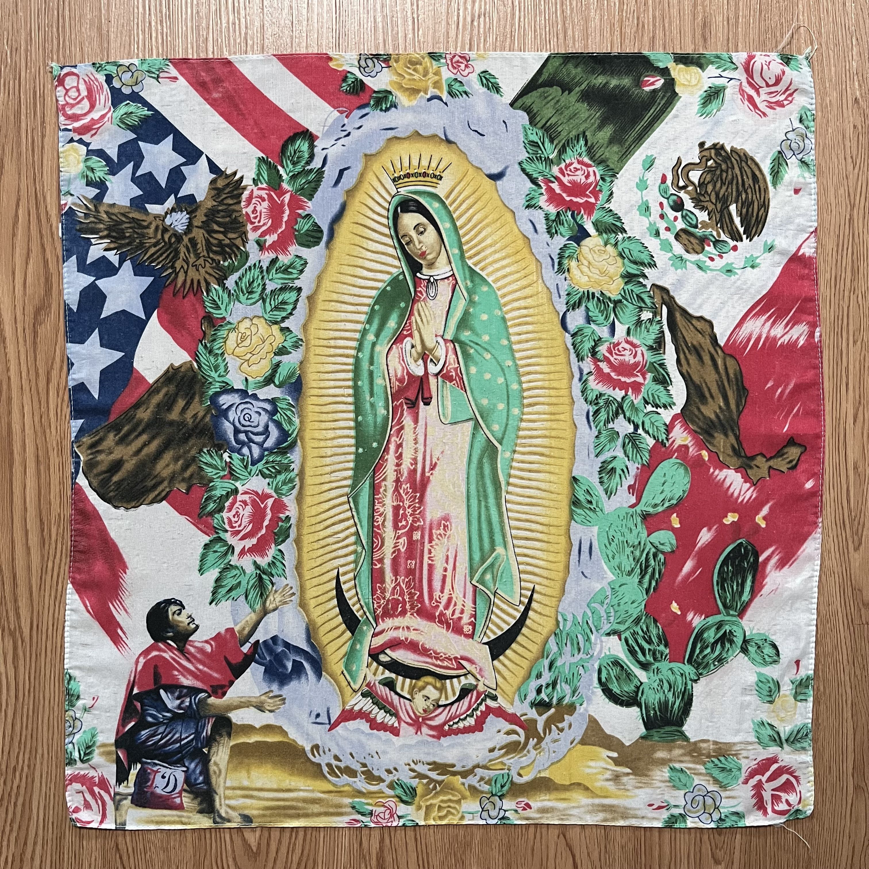 Vintage Vintage Our Lady of Guadalupe Virgin Mary Bandana Size ONE SIZE - 1 Thumbnail