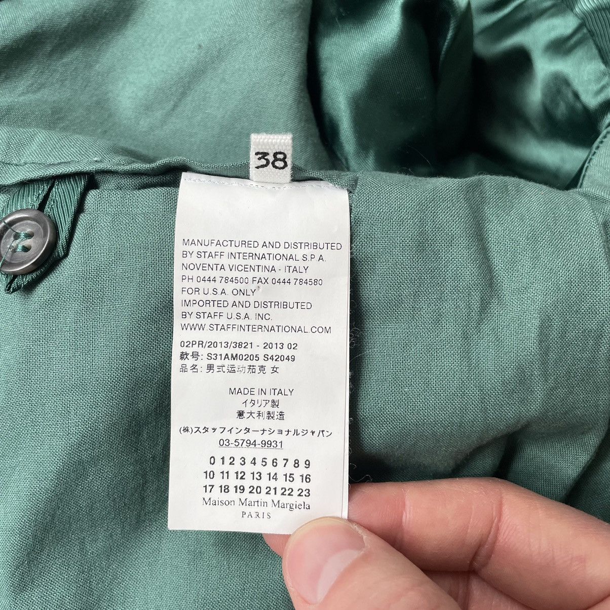 Maison Margiela A/W 13 Emerald Green Mohair Jacket Size S / US 4 / IT 40 - 13 Thumbnail