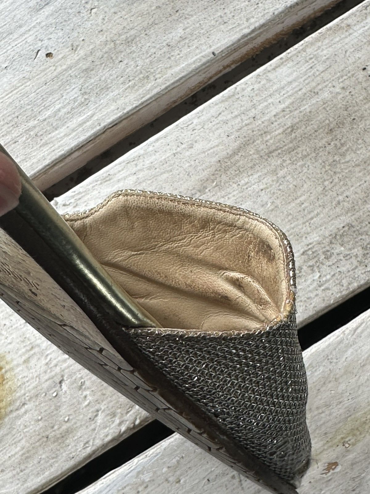 Jimmy Choo × Vintage VNTG🚨 JIMMY CHOO Matelassé Canvas Espadrille Sandals Size US 6 / IT 36 - 12 Thumbnail