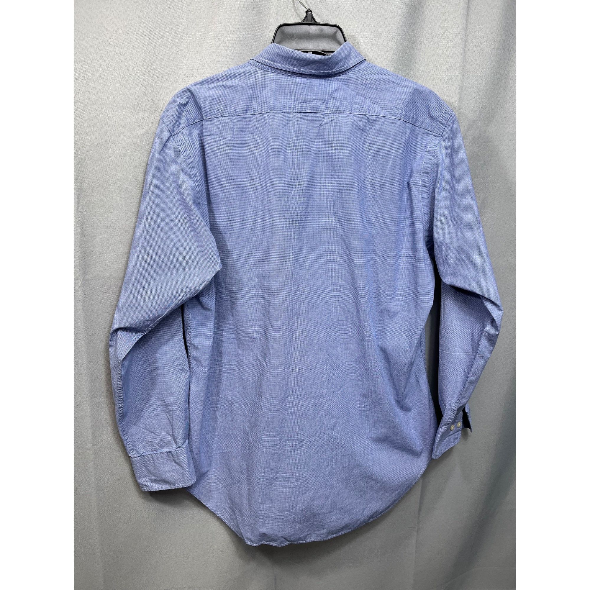 Lauren Ralph Lauren Lauren Ralph Lauren SKU 7542 Mens Blue Checkered Button-Down Size US M / EU 48-50 / 2 - 2 Thumbnail