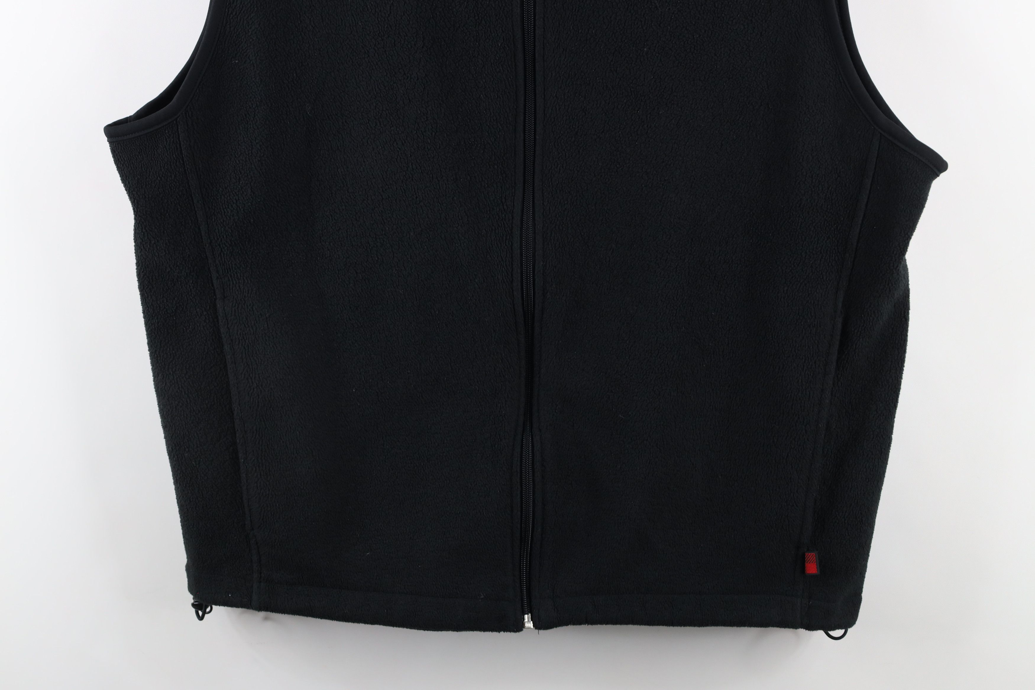 Vintage × Woolrich Woolen Mills Vintage 90s Woolrich Faded Full Zip Fleece Vest Jacket Black Size US L / EU 52-54 / 3 - 3 Thumbnail