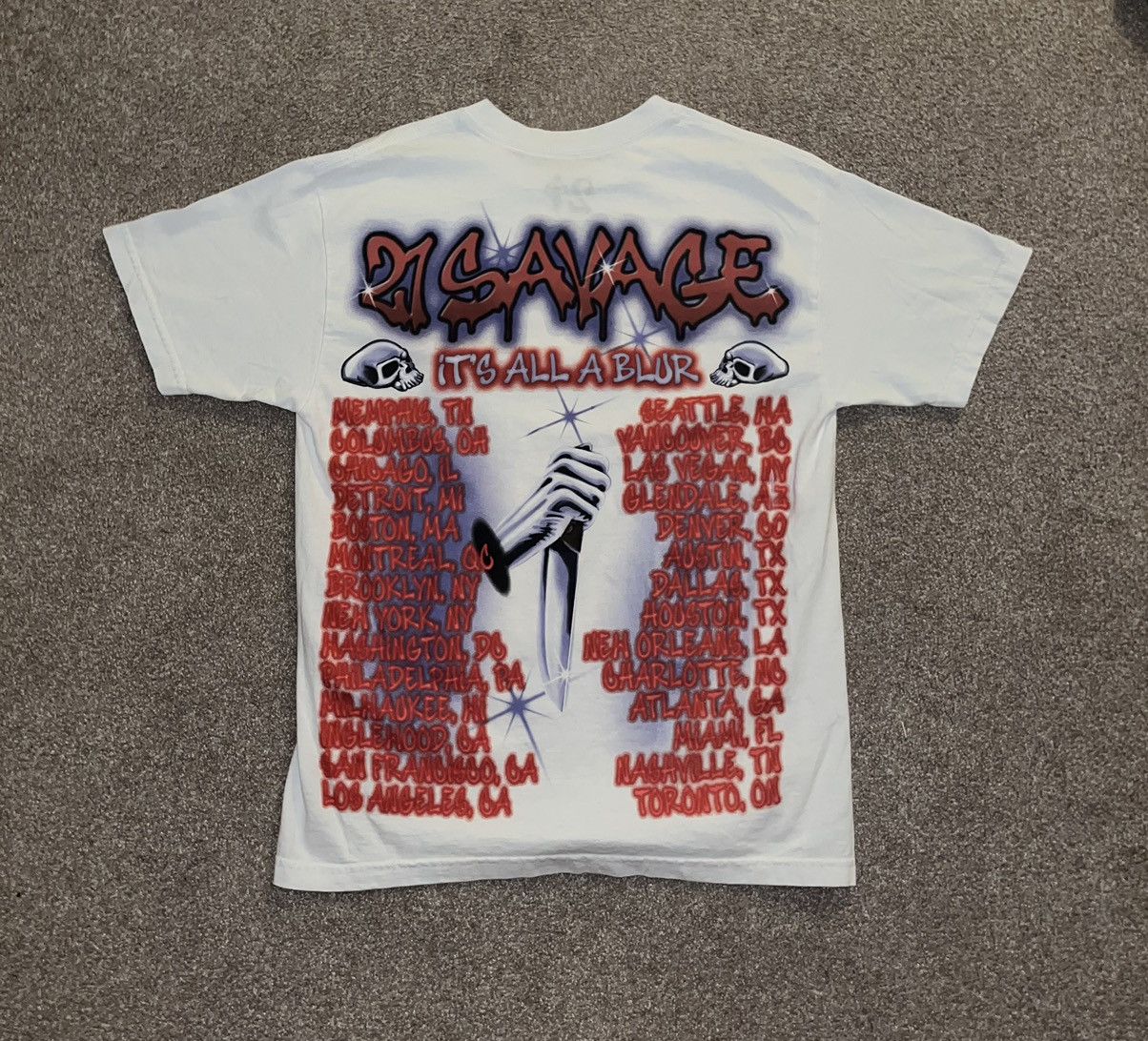 21 Savage 21 Savage Its all a blur tour shirt size M Size US M / EU 48-50 / 2 - 4 Thumbnail