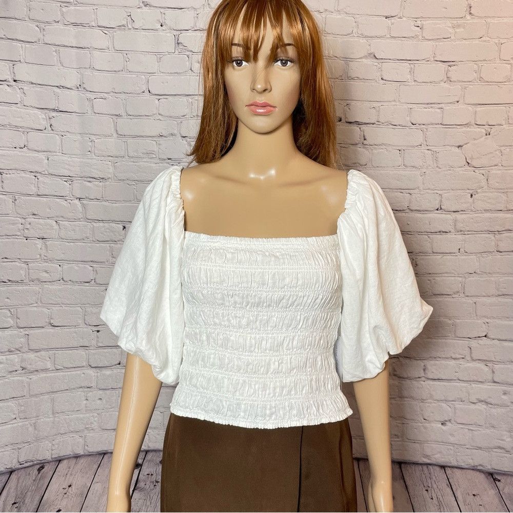 Young Fabulous & Broke NWT New Young Fabulous & Broke Off Shoulder White Yacht Top Size S / US 4 / IT 40 - 4 Thumbnail