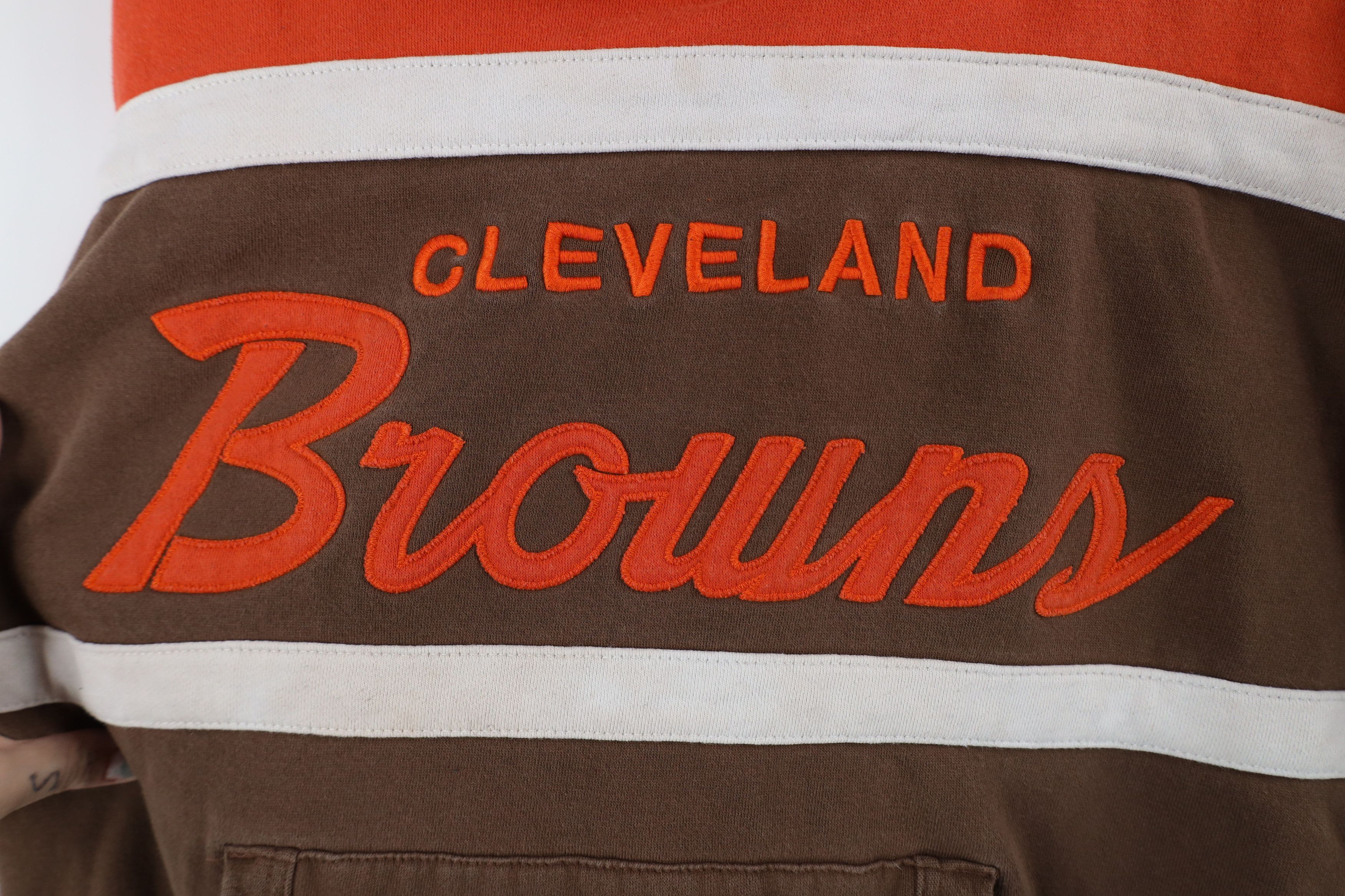 Mitchell & Ness × Vintage Retro Mitchell & Ness Cleveland Browns Football Hoodie Size US L / EU 52-54 / 3 - 8 Thumbnail