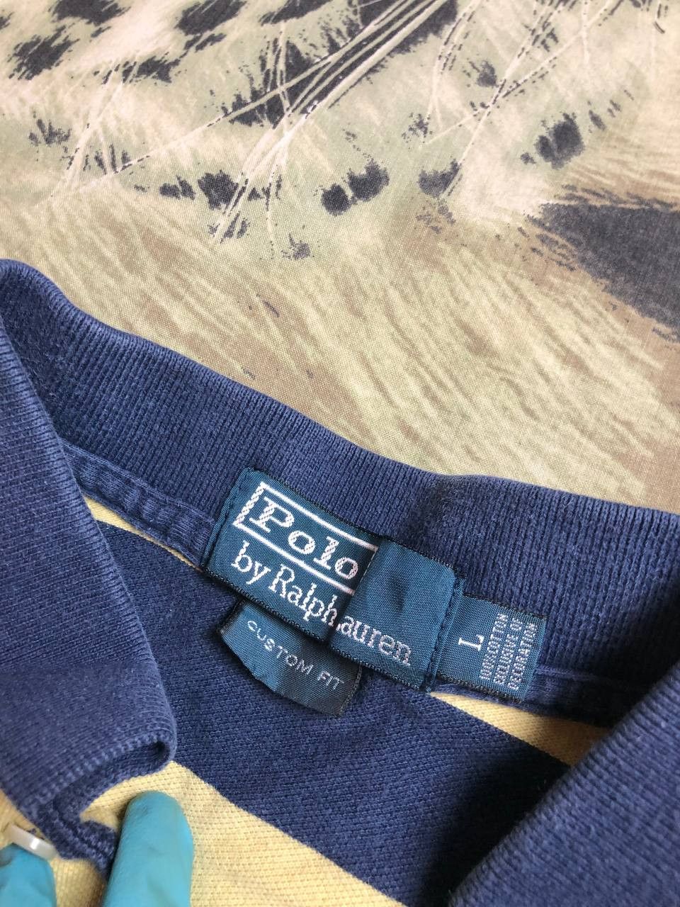 Polo Ralph Lauren Polo Ralph Lauren Custom Fit Striped Polo Size L Size US L / EU 52-54 / 3 - 2 Thumbnail