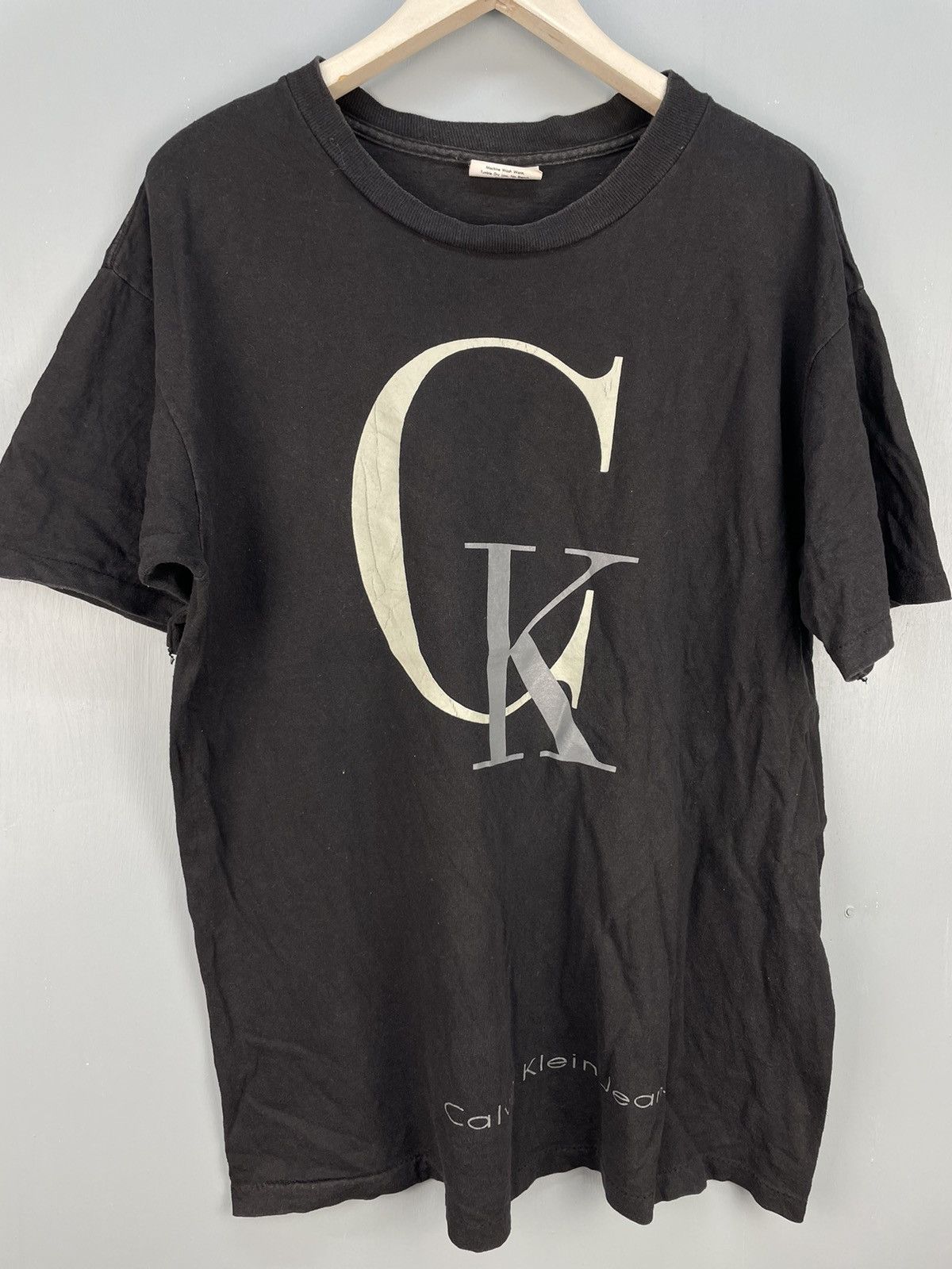 Calvin Klein × Vintage Vintage 90s CKJ Calvin Klein Jeans t shirt Size US L / EU 52-54 / 3 - 3 Thumbnail