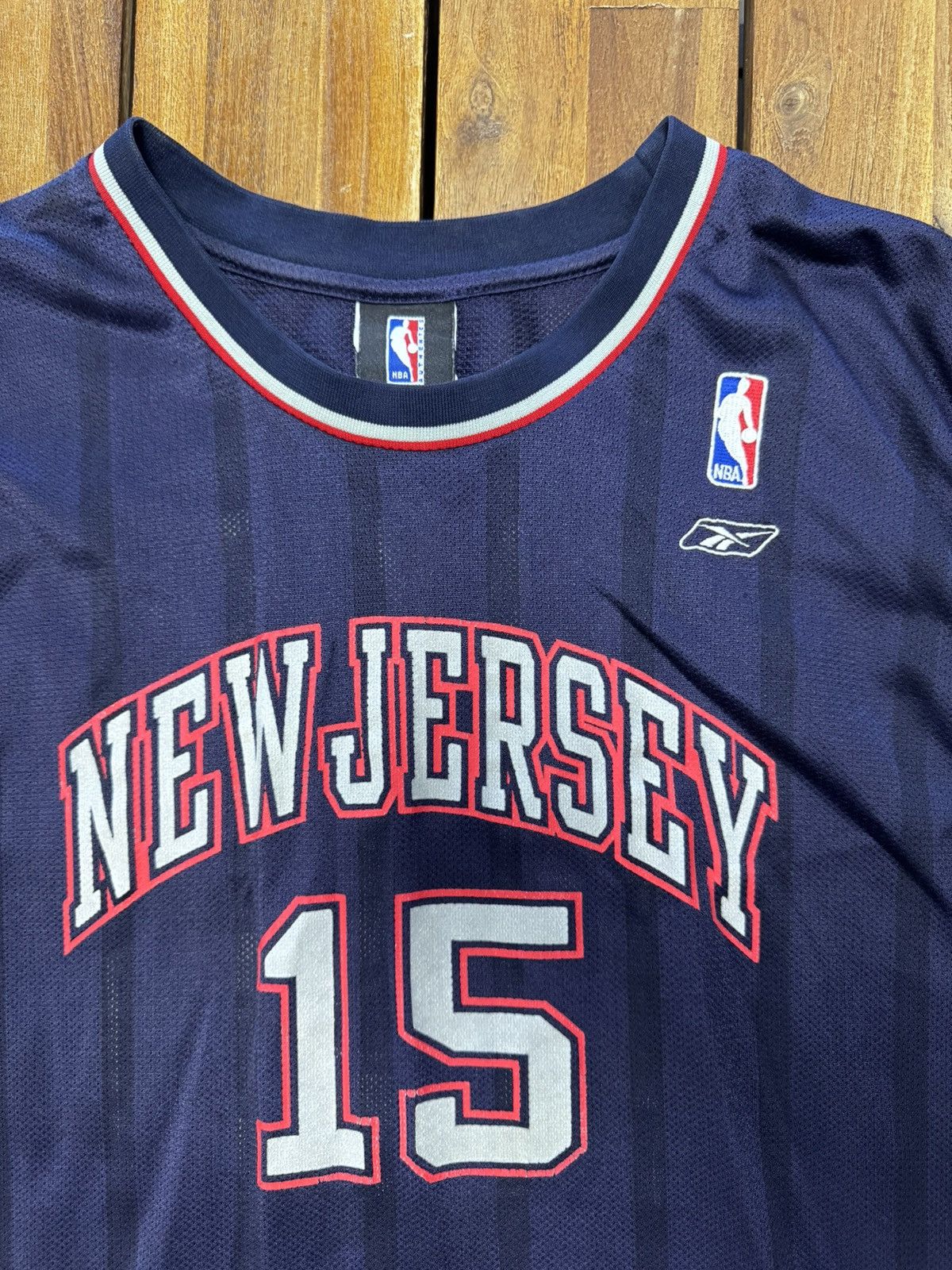 Reebok 2006-07 Vince Carter New Jersey Nets NBA Reebok Jersey Navy Size US XL / EU 56 / 4 - 3 Thumbnail