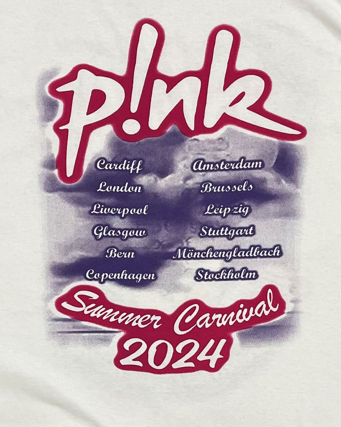 Band Tees P!nk Summer Carnival Tour '24 Tshirt Size XL / US 12-14 / IT 48-50 - 4 Thumbnail