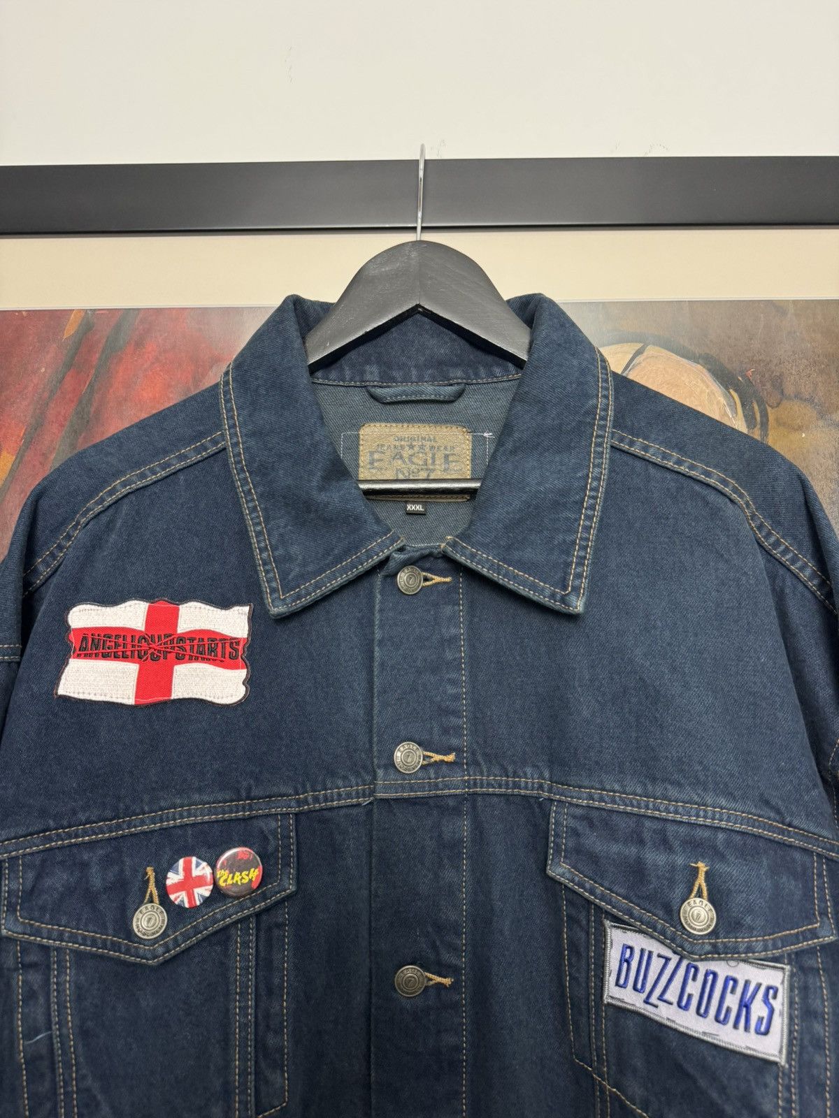 Band Tees Rare Metal Band Patches Denim Jacket Og License 90s Vintage Size US XXL / EU 58 / 5 - 3 Thumbnail